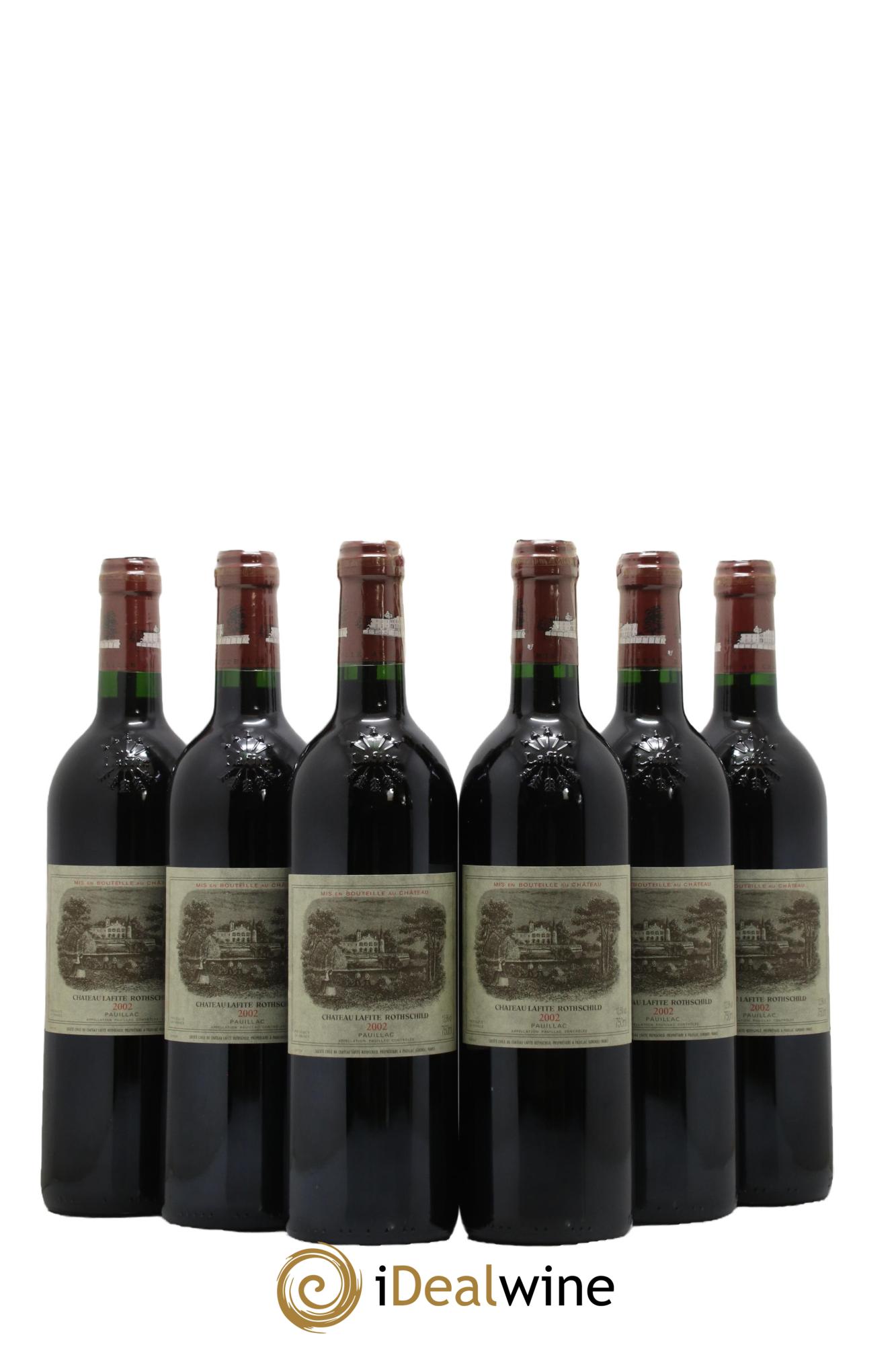 Château Lafite Rothschild 1er Grand Cru Classé 2002 - Lot de 6 bouteilles - 0
