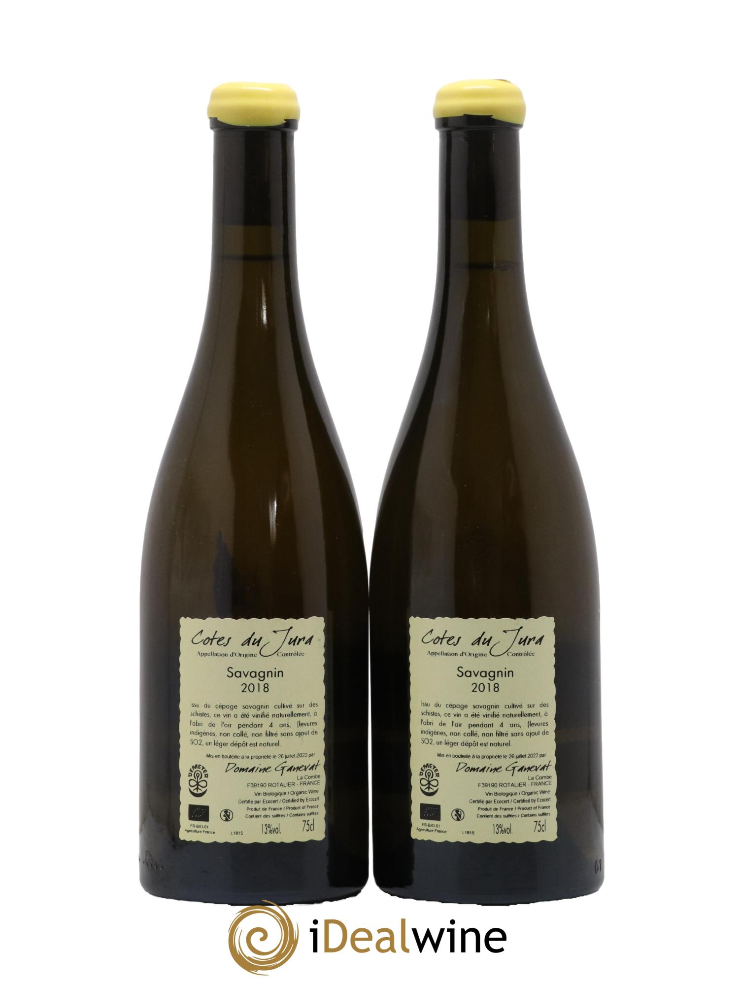 Côtes du Jura Savagnin En Billat Jean-François Ganevat (Domaine) 2018 - Lot de 2 bouteilles - 1