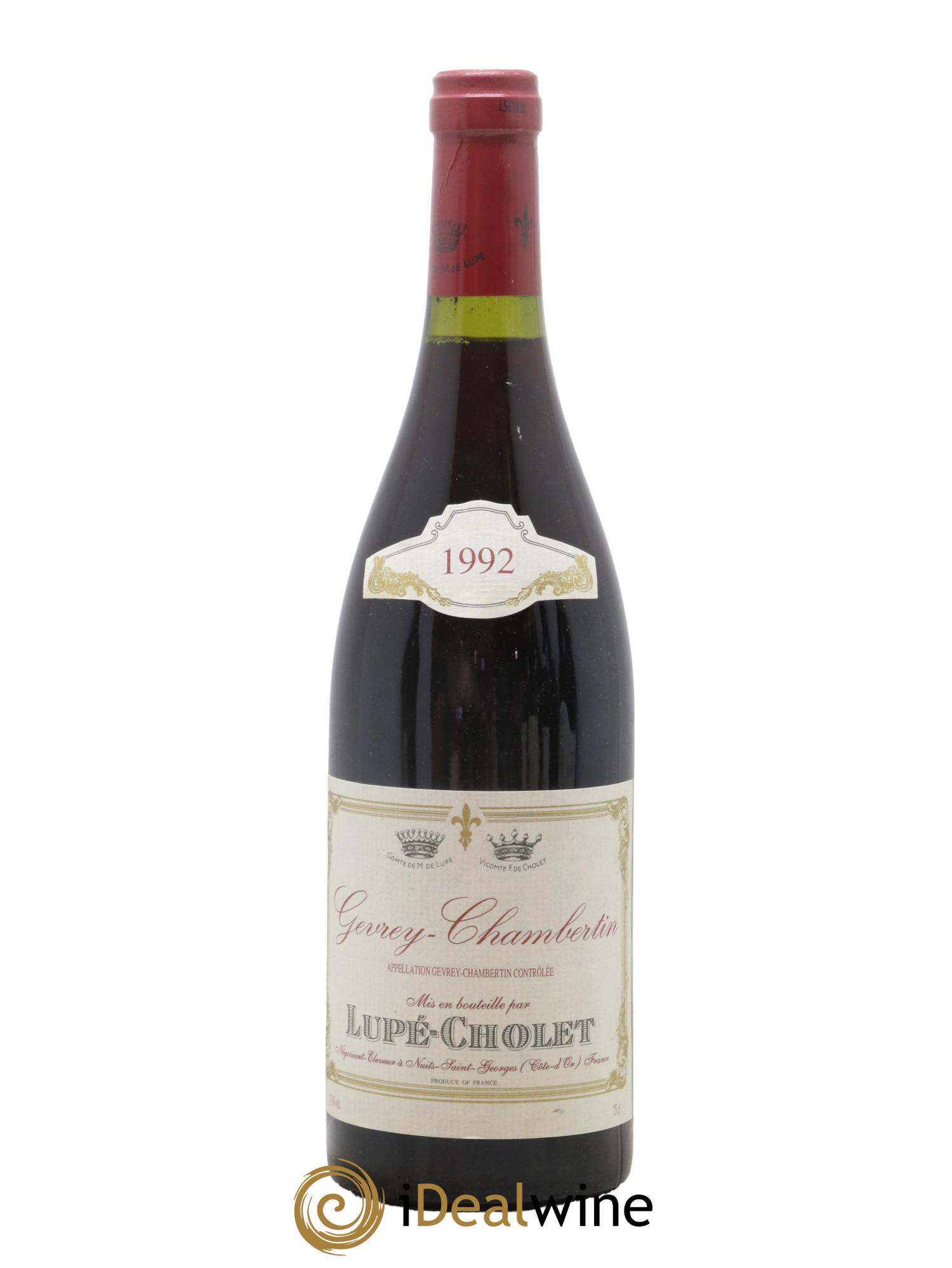 Gevrey-Chambertin Lupe-Cholet 1992 - Posten von 1 Flasche - 0