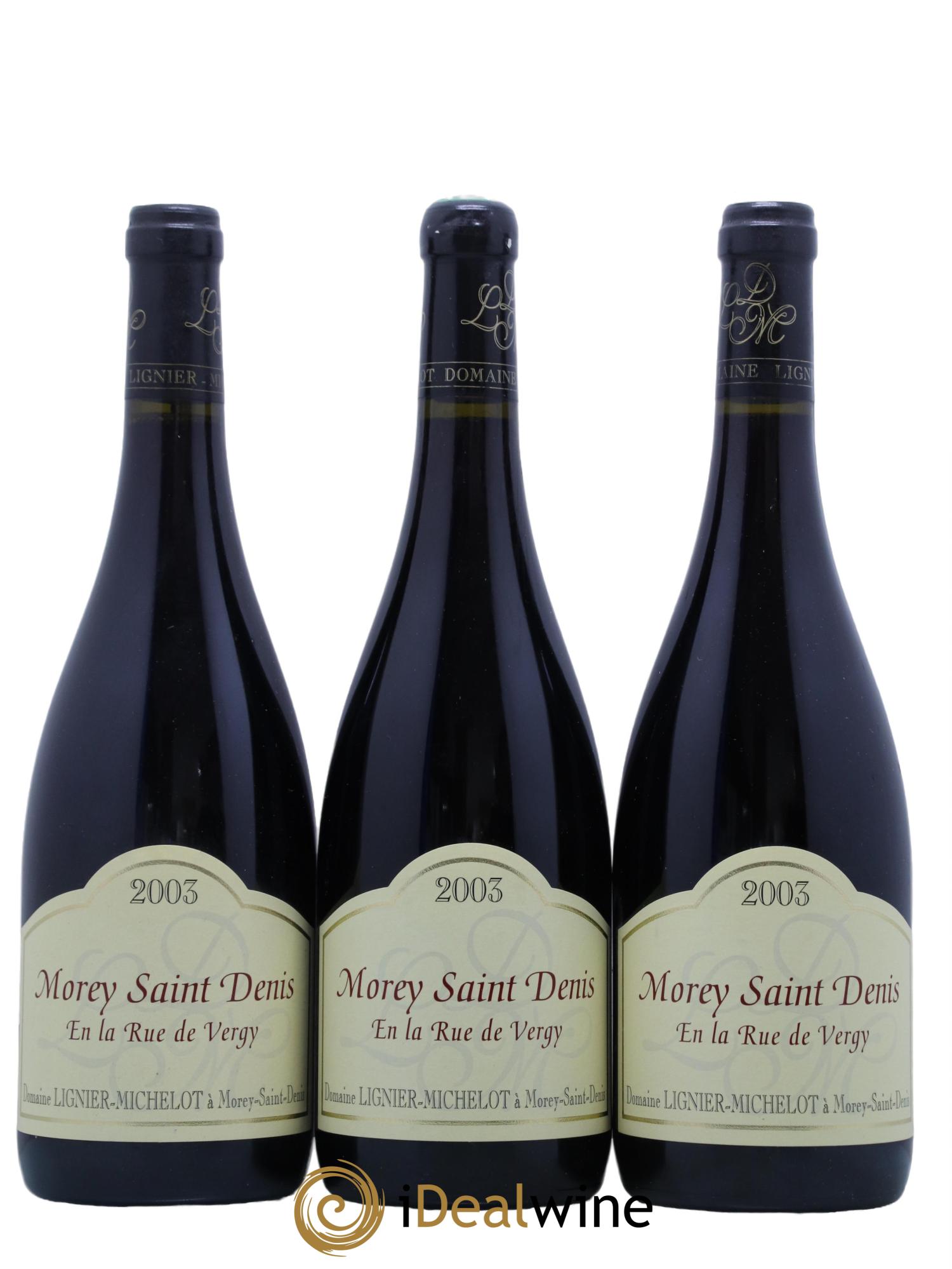 Morey-Saint-Denis En la Rue de Vergy Lignier-Michelot (Domaine) 2003 - Lot de 3 bouteilles - 0
