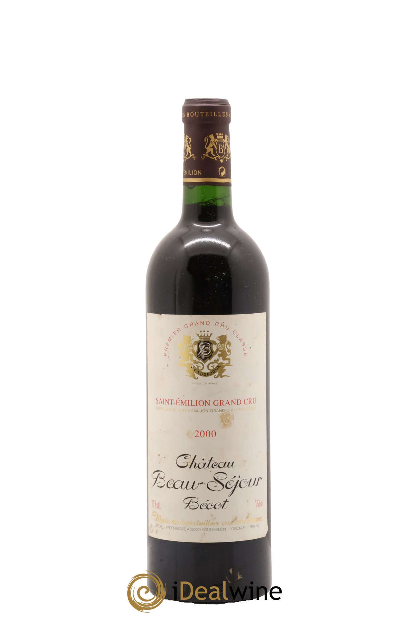 Château Beau-Séjour Bécot 1er Grand Cru Classé B 2000 - Lot of 1 bottle - 0