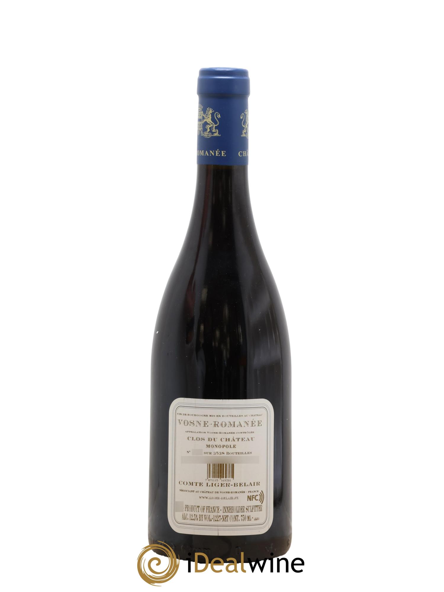 Vosne-Romanée Clos du Château Comte Liger-Belair (Domaine du) 2018 - Lot de 1 bouteille - 1