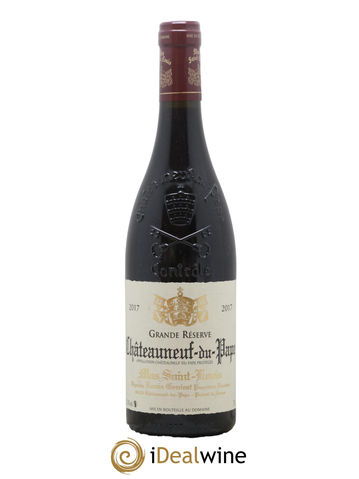 Châteauneuf-du-Pape Grande Réserve Mas Saint-Louis 2017 - Lot de 1 bouteille - 0