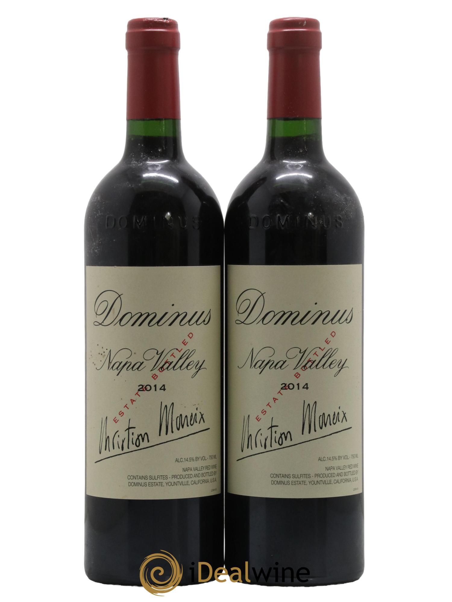 Napa Valley Dominus Christian Moueix 2014 - Lot de 2 bouteilles - 0