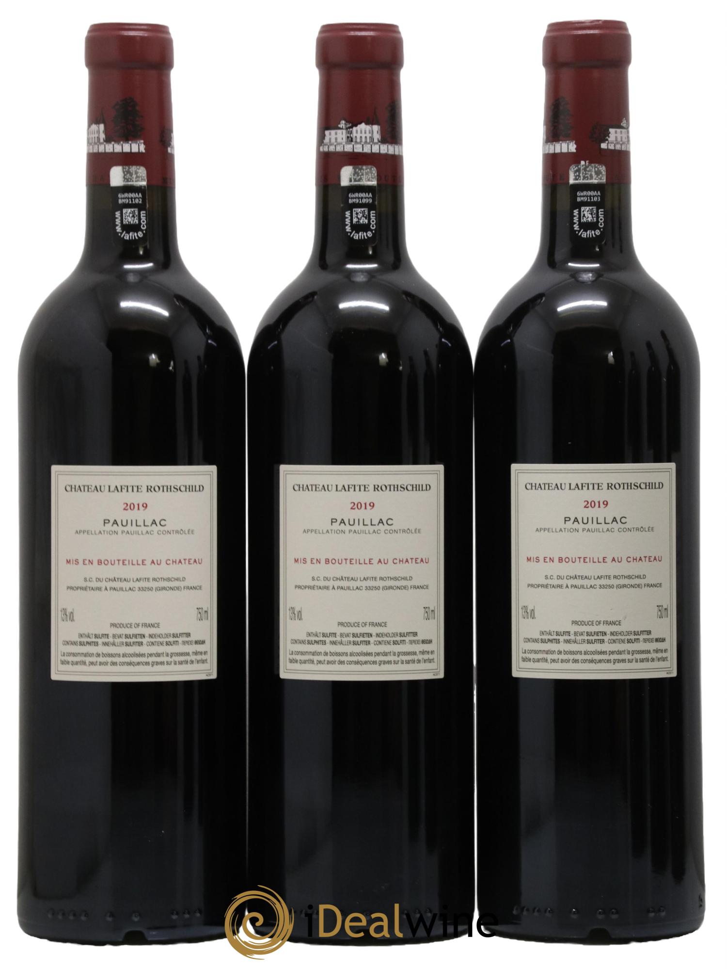 Château Lafite Rothschild 1er Grand Cru Classé 2019 - Lot de 6 bouteilles - 2