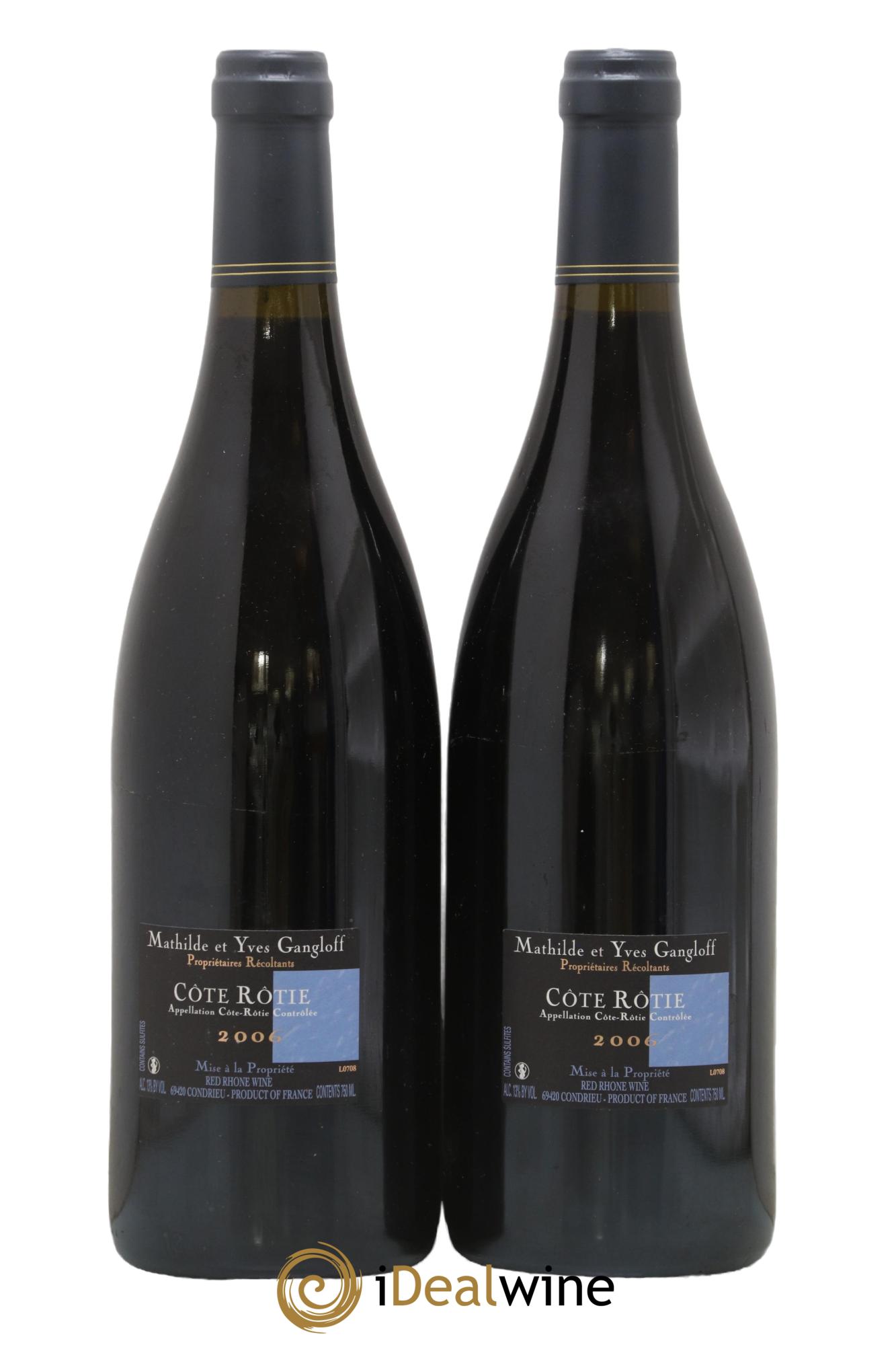 Côte-Rôtie La Barbarine Gangloff (Domaine) 2006 - Lot de 2 bouteilles - 1