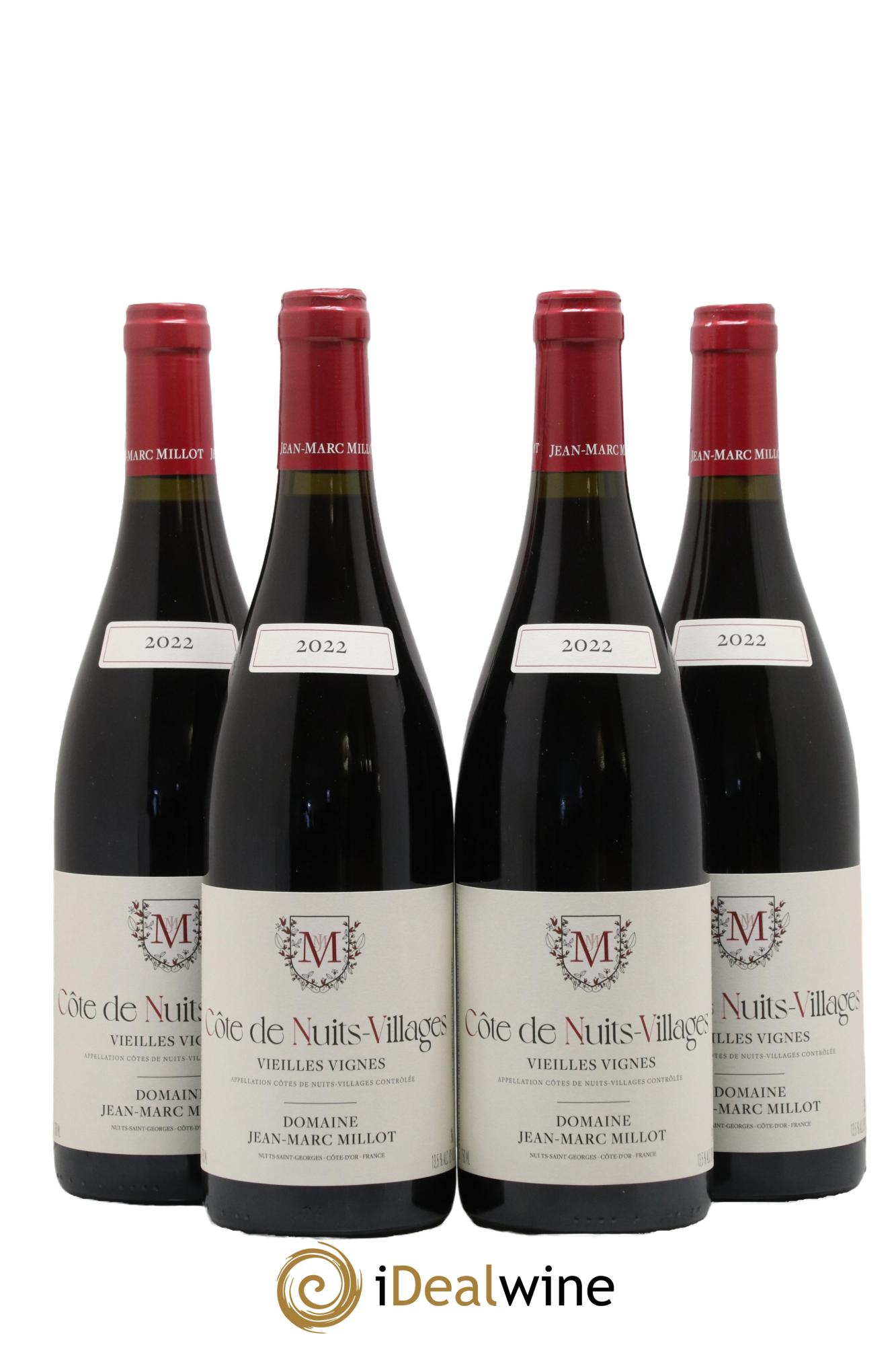 Côte de Nuits Vieilles Vignes Jean-Marc Millot 2022 - Lot de 4 bouteilles - 0