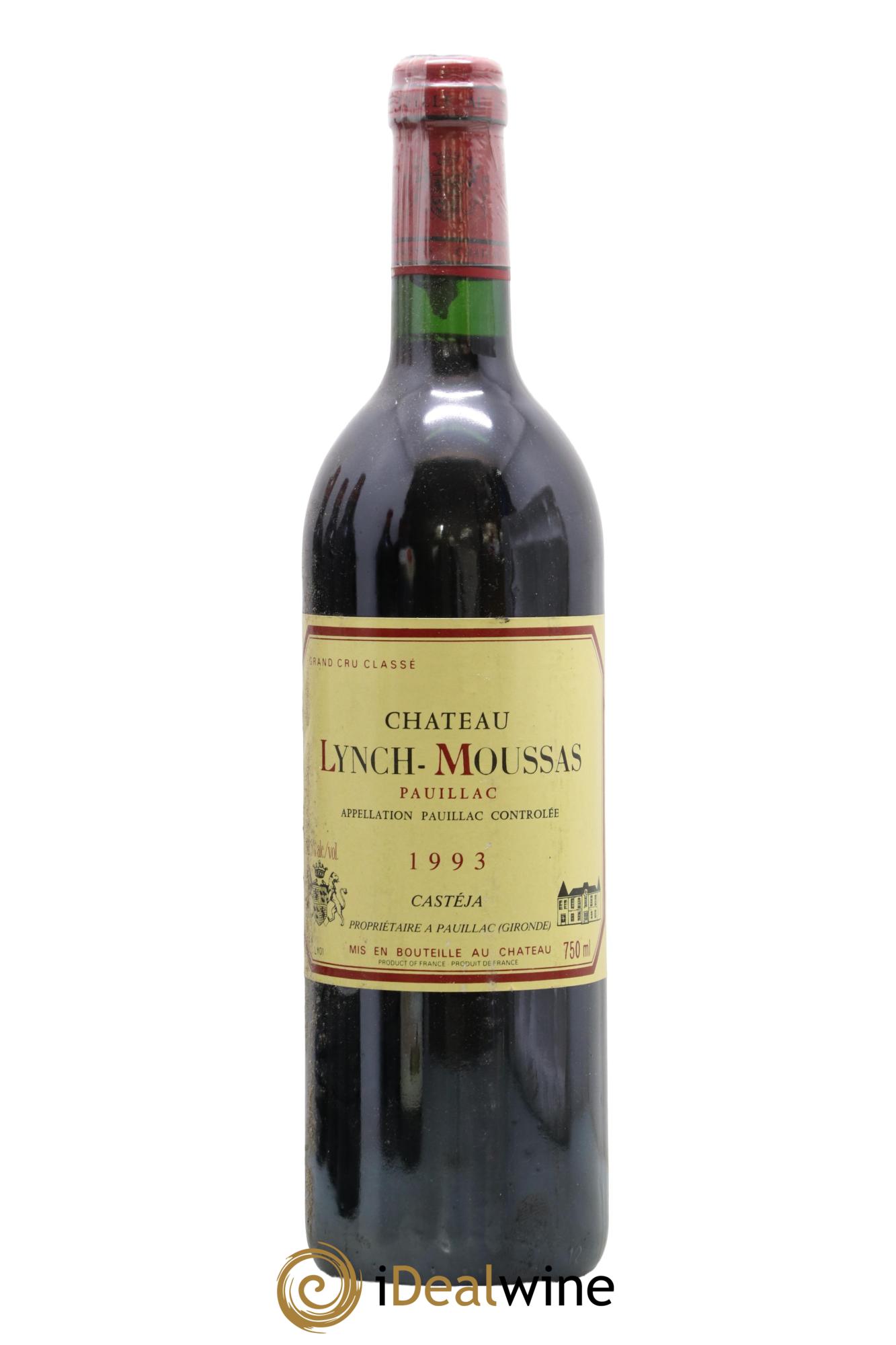 Château Lynch Moussas 5ème Grand Cru Classé 1993 - Lot of 1 bottle - 0