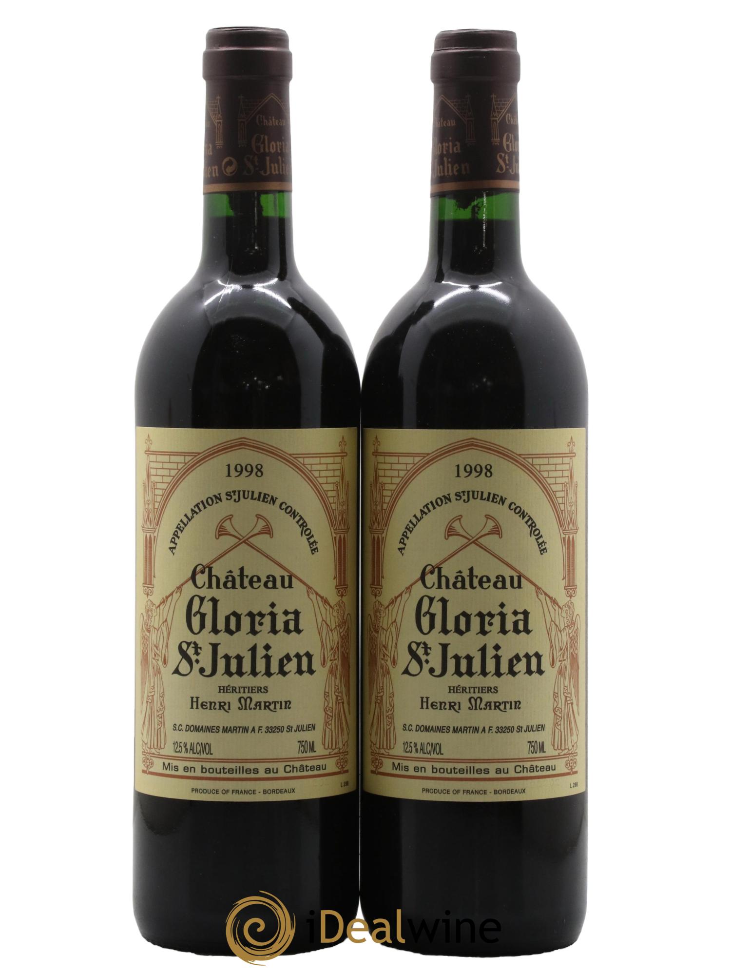 Château Gloria 1998 - Posten von 2 Flaschen - 0