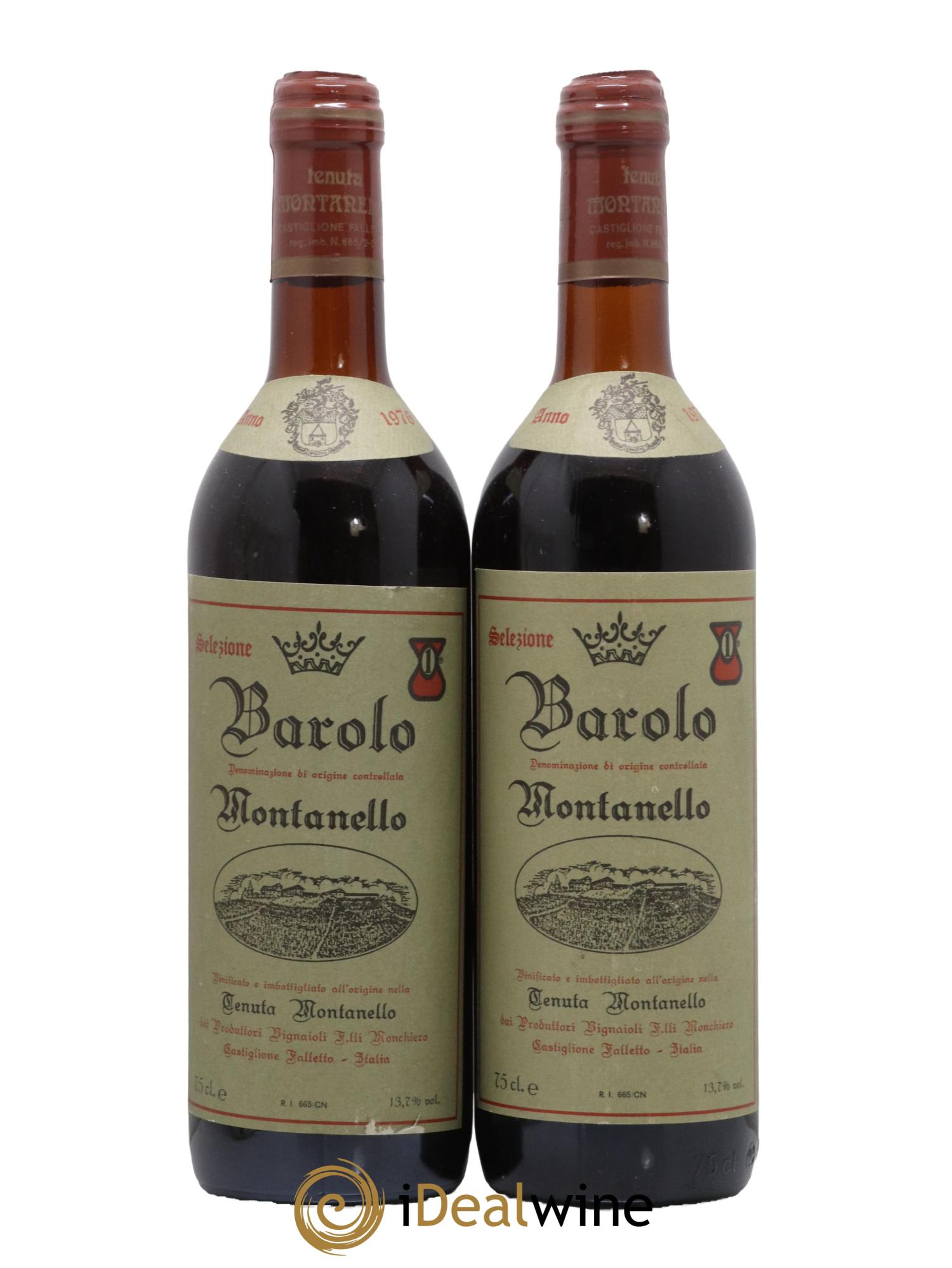 Barolo Tenuta Montanello 1976 - Lot de 2 bouteilles - 0