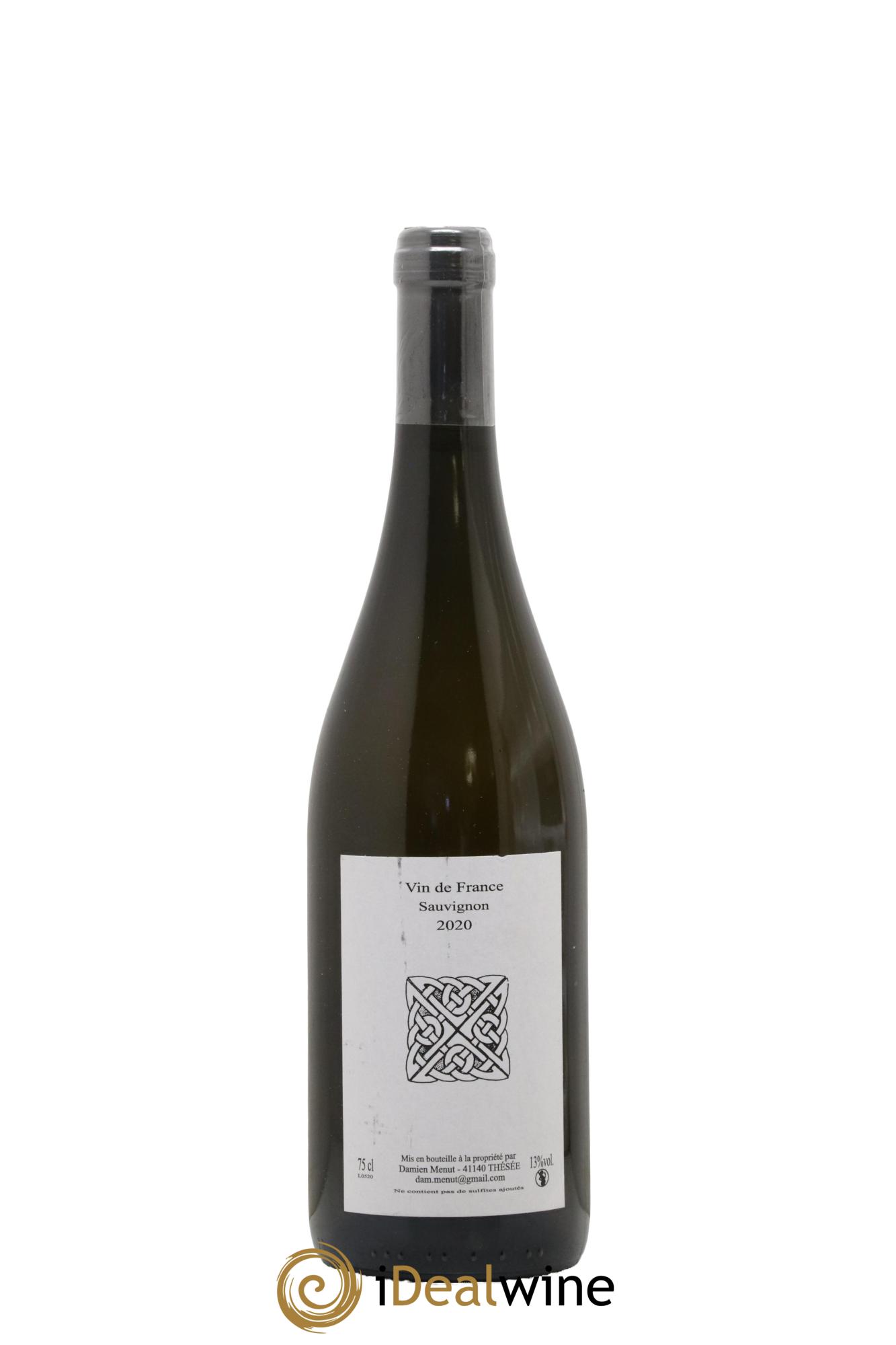 Vin de France Sauvignon Damien Menut 2020 - Lot de 1 bouteille - 0