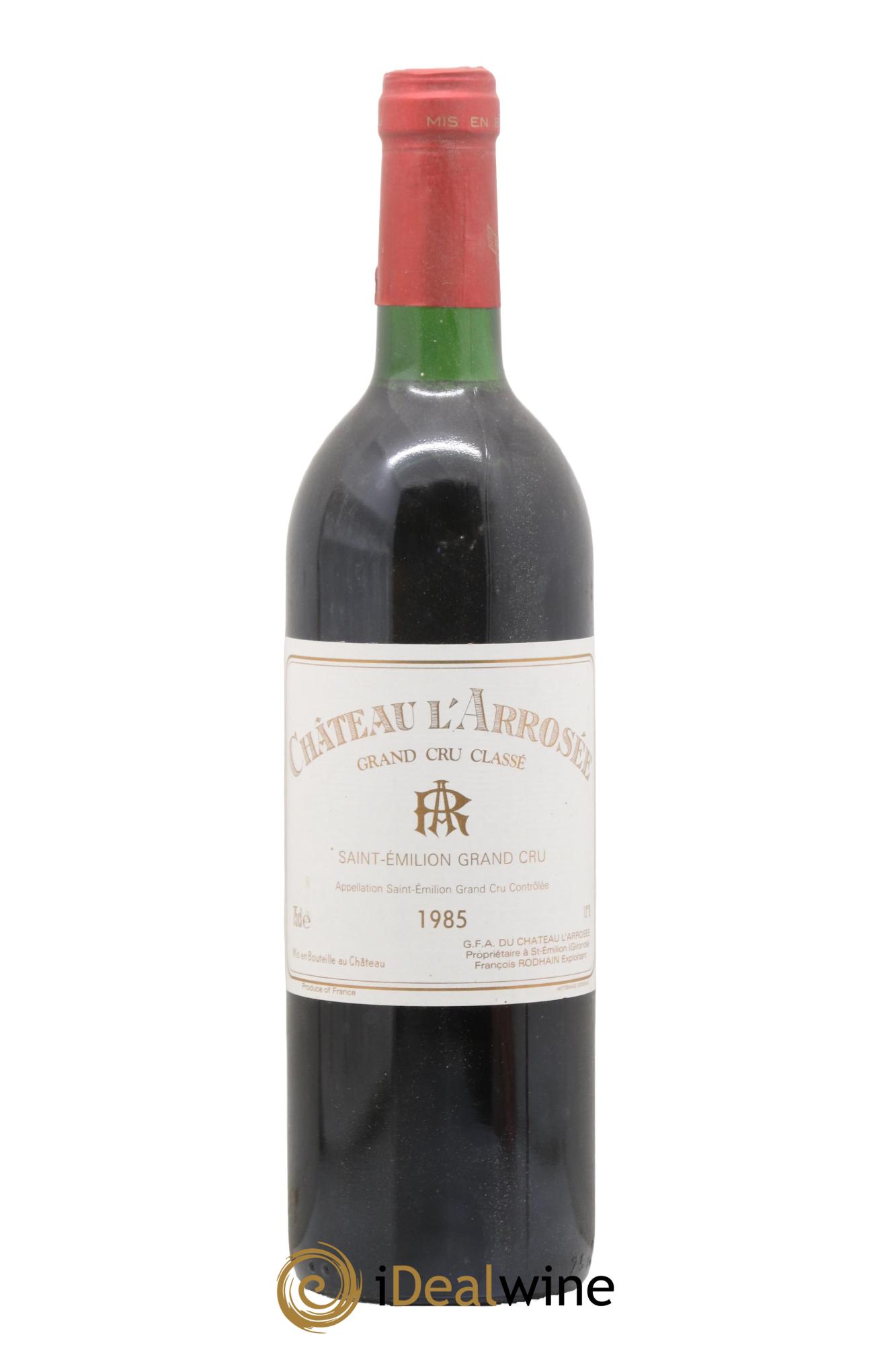 Château l' Arrosée Grand Cru Classé 1985 - Lot de 1 bouteille - 0
