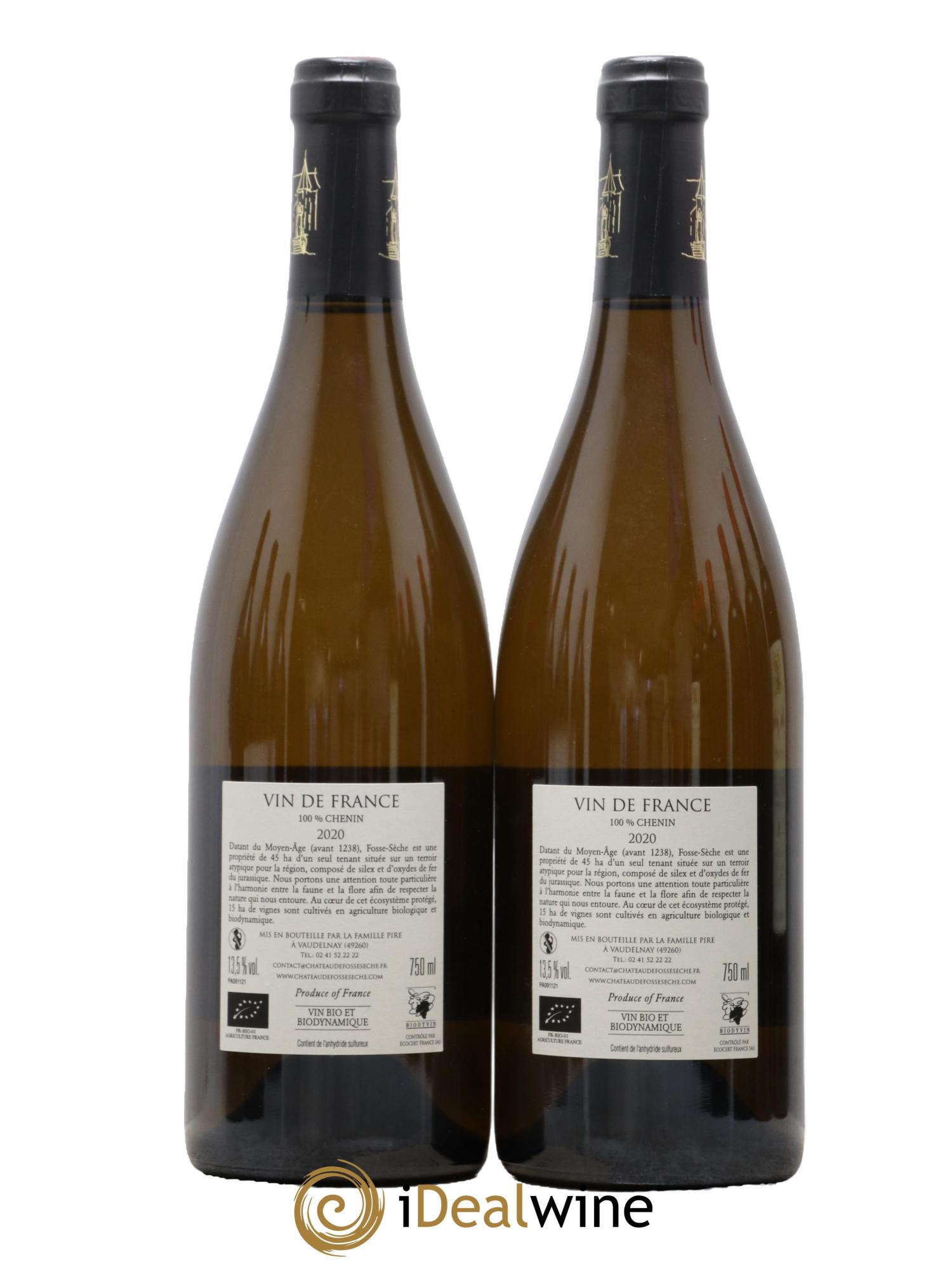 Vin de France Panthalassa Château de Fosse-Sèche 2020 - Lot de 2 bouteilles - 1