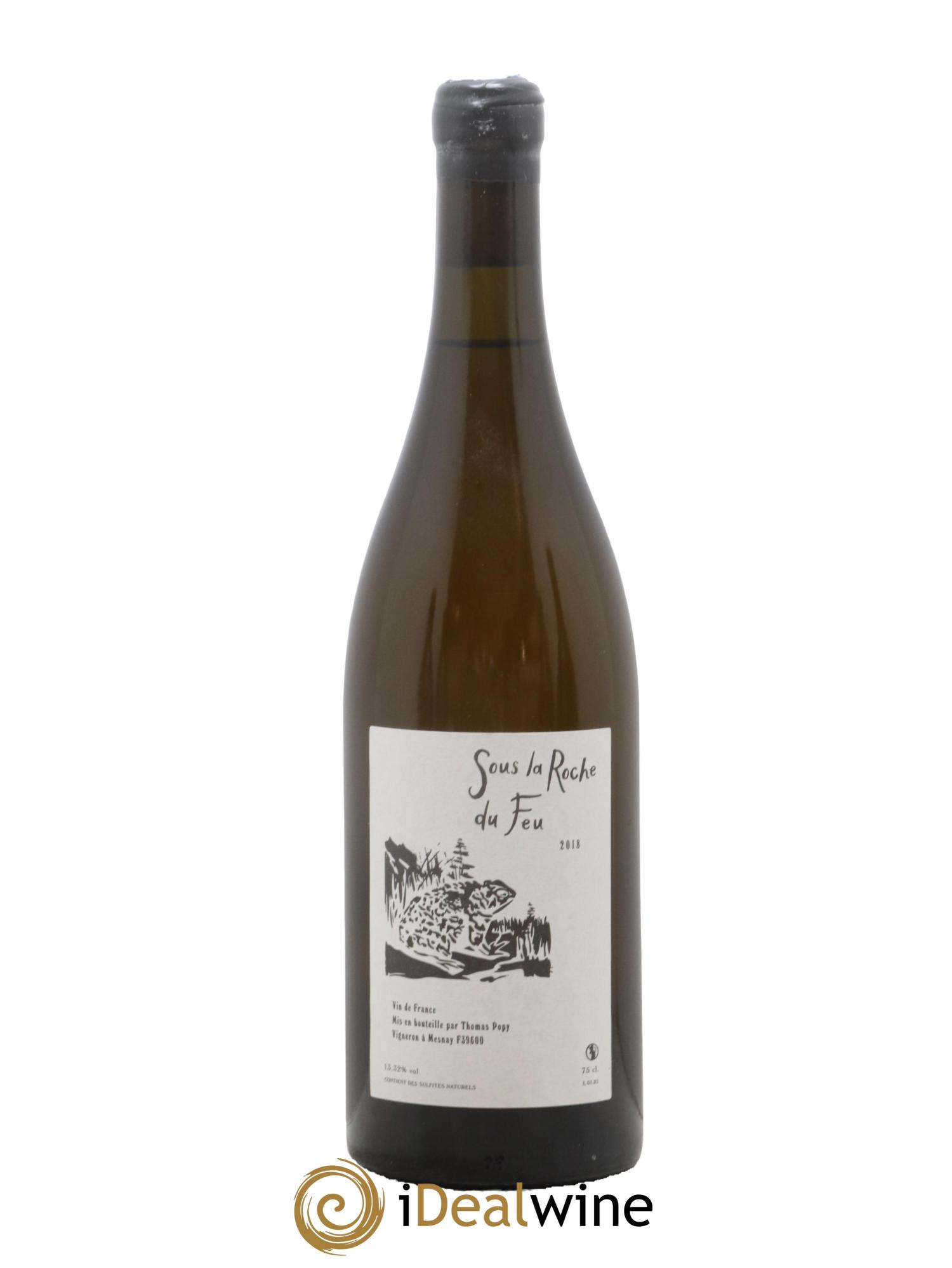 Vin de France Sous la Roche du Feu Thomas Popy 2018 - Lot de 1 bouteille - 0