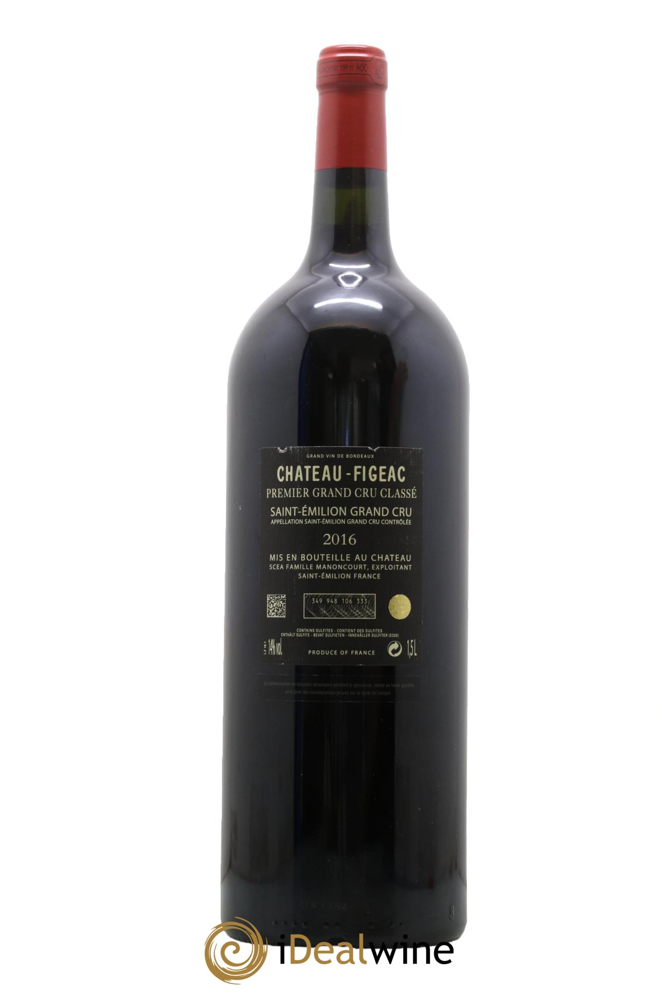 Château Figeac 1er Grand Cru Classé A 2016 - Lot de 1 magnum - 1