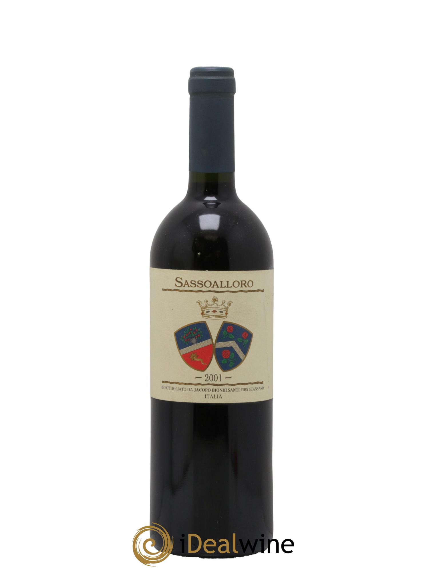 Toscana IGT Sassualloro Jacopo Biondi Santi 2001 - Lot de 1 bouteille - 0