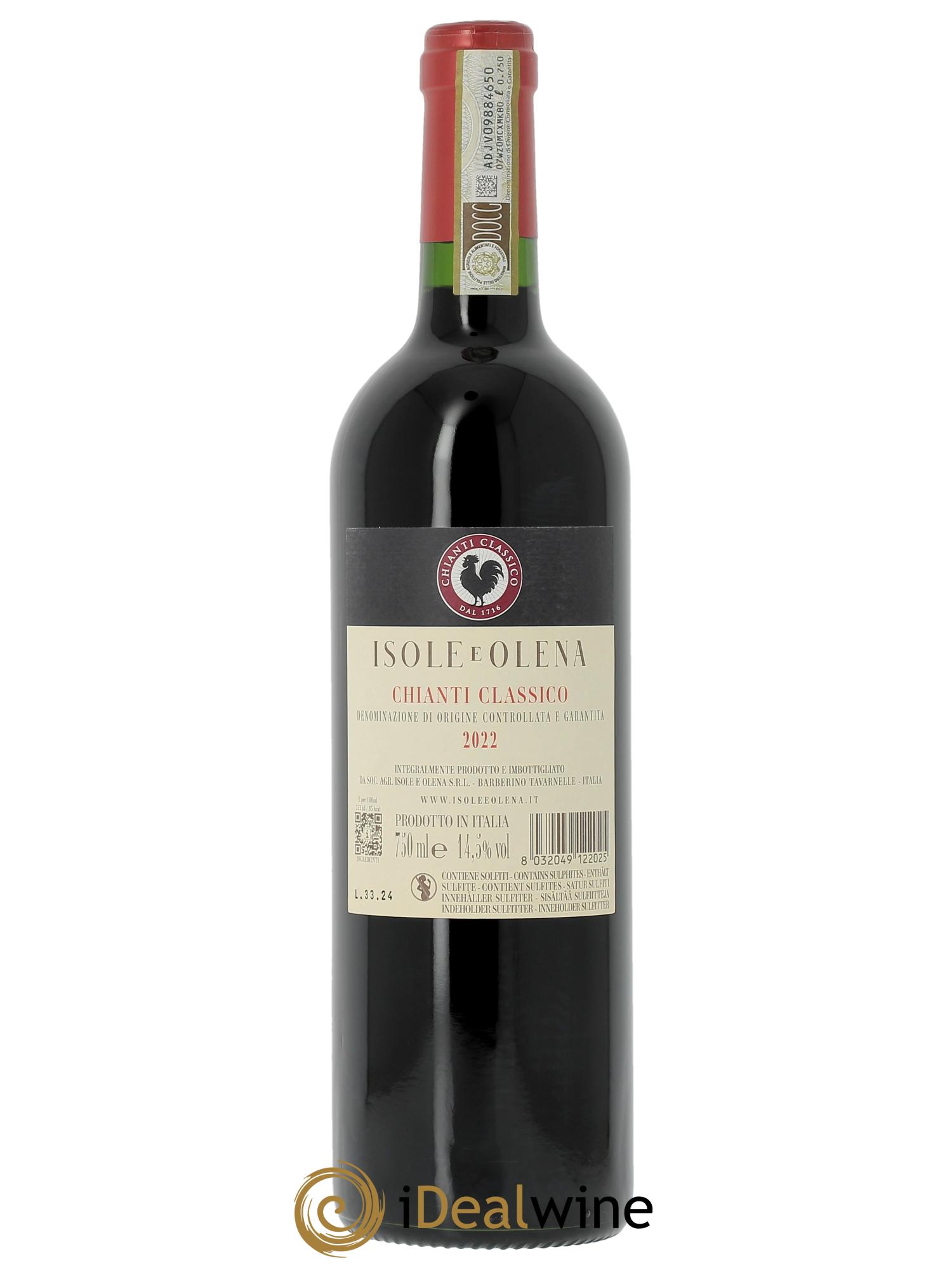 Chianti Classico DOCG Isole e olena  2022 - Lot de 1 bouteille - 1