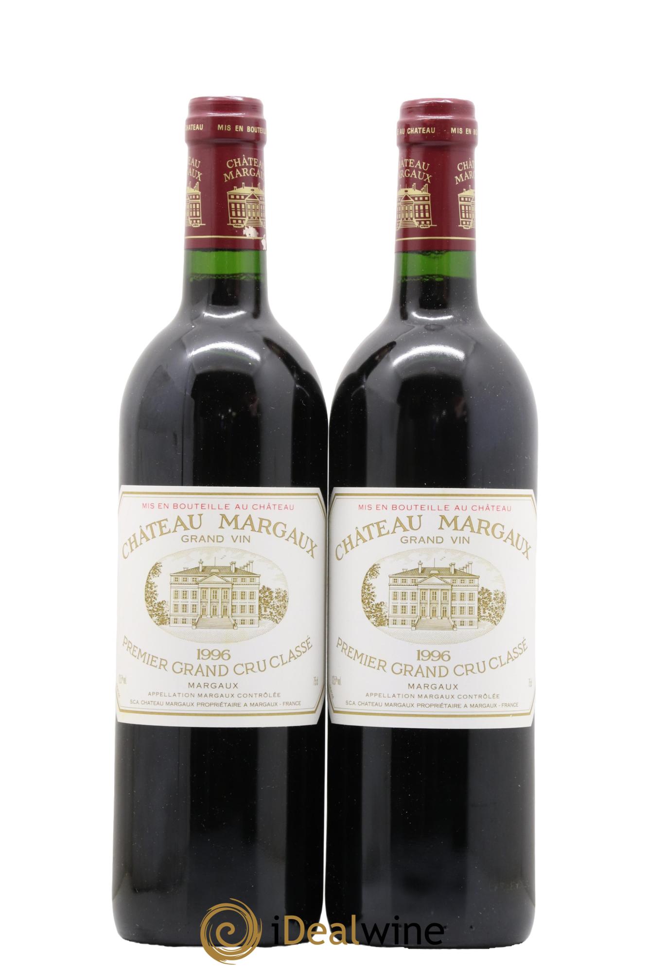 Château Margaux 1er Grand Cru Classé 1996 - Lot de 2 bouteilles - 0