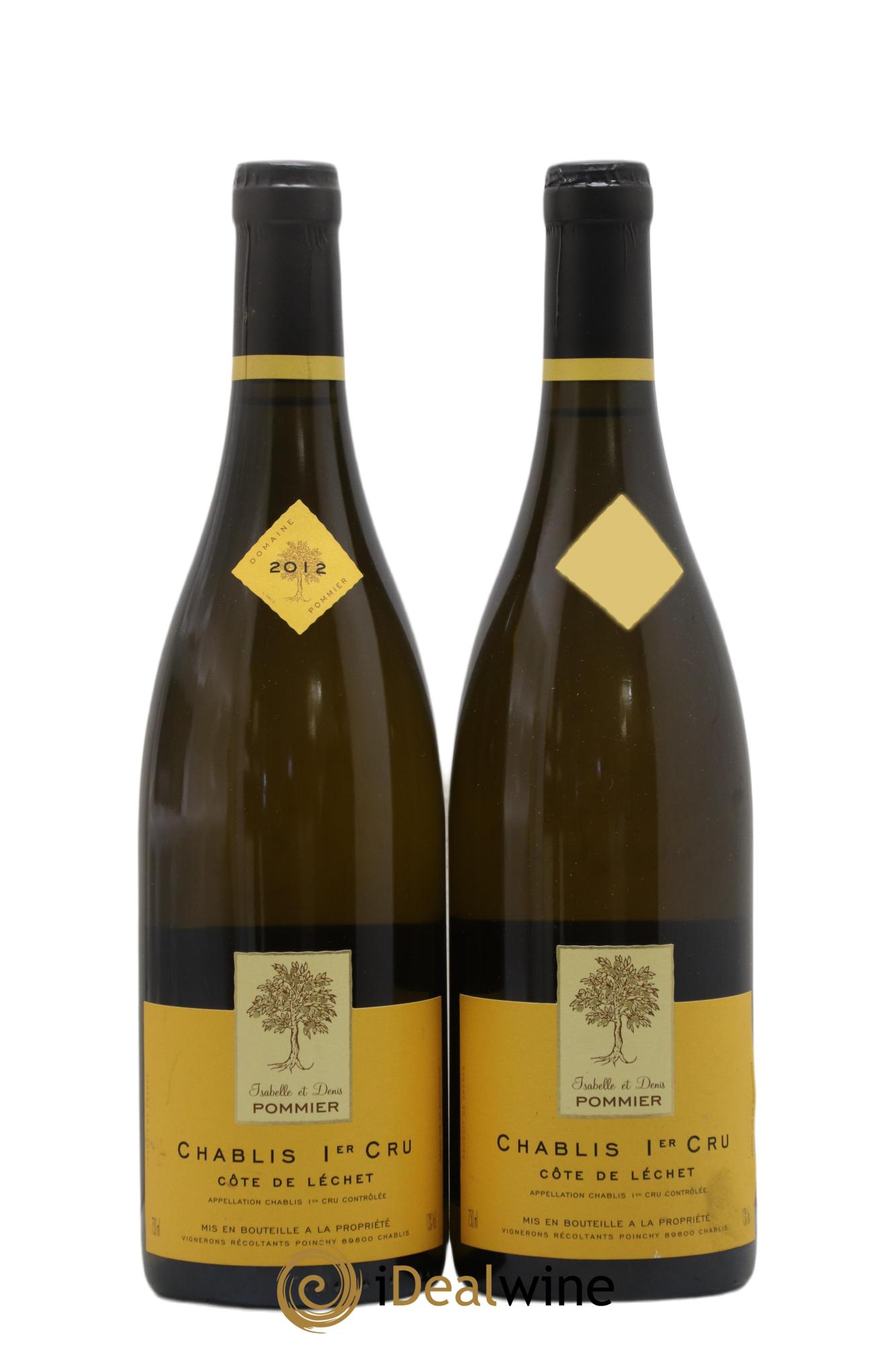 Chablis 1er Cru Côte de Lechet Isabelle et Denis Pommier 2012 - Posten von 2 Flaschen - 0