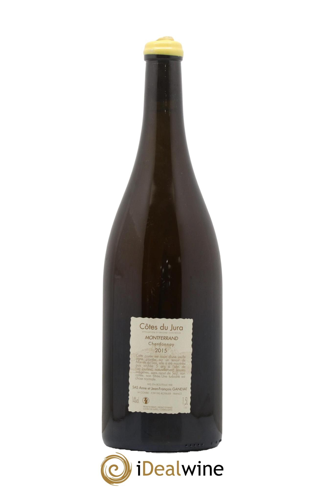 Vin de France Montferrand chardonnay Anne et Jean François Ganevat 2015 - Lot of 1 magnum - 1