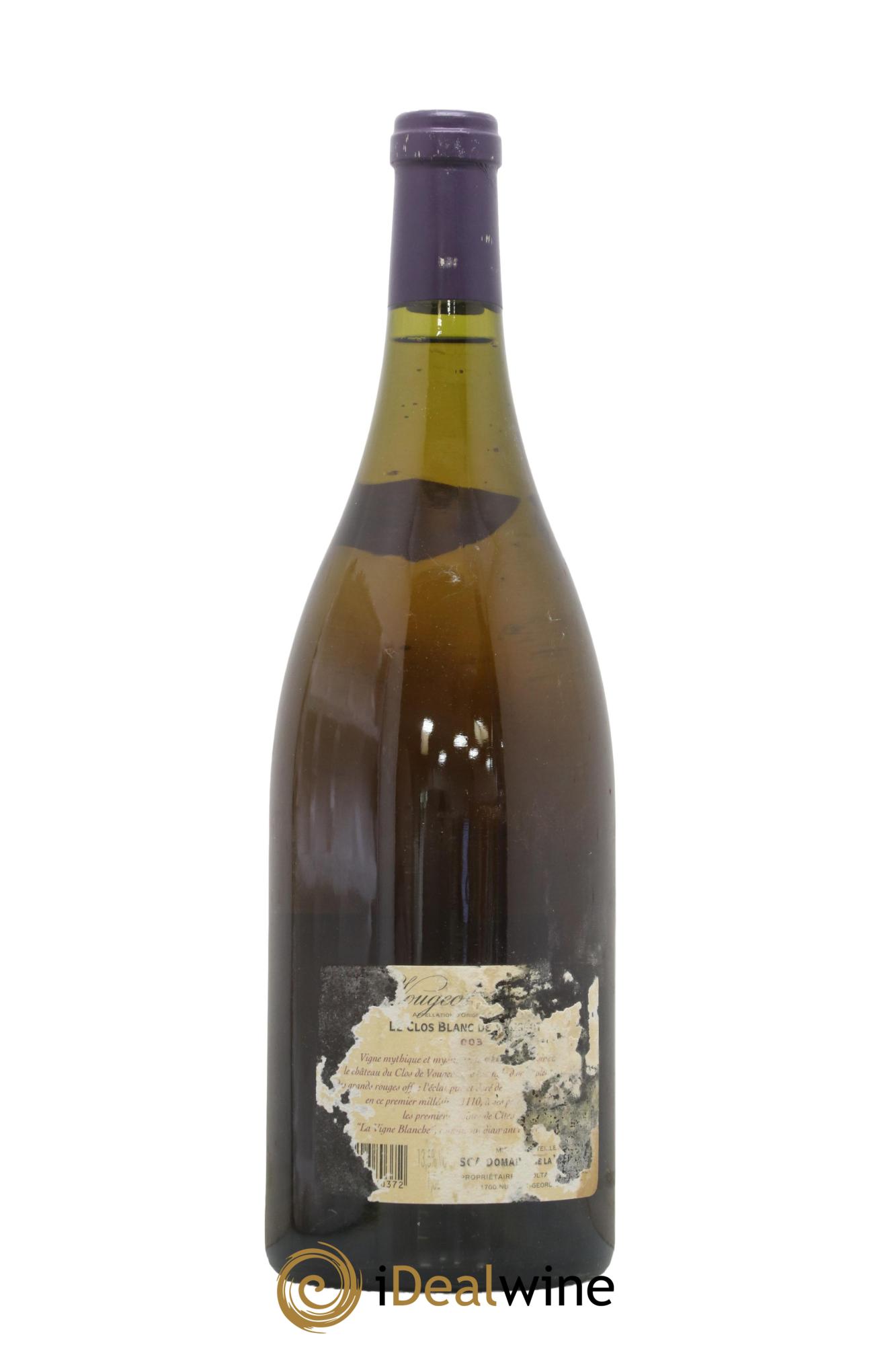 Vougeot 1er Cru Le Clos Blanc de Vougeot La Vougeraie 2003 - Lot of 1 magnum - 1