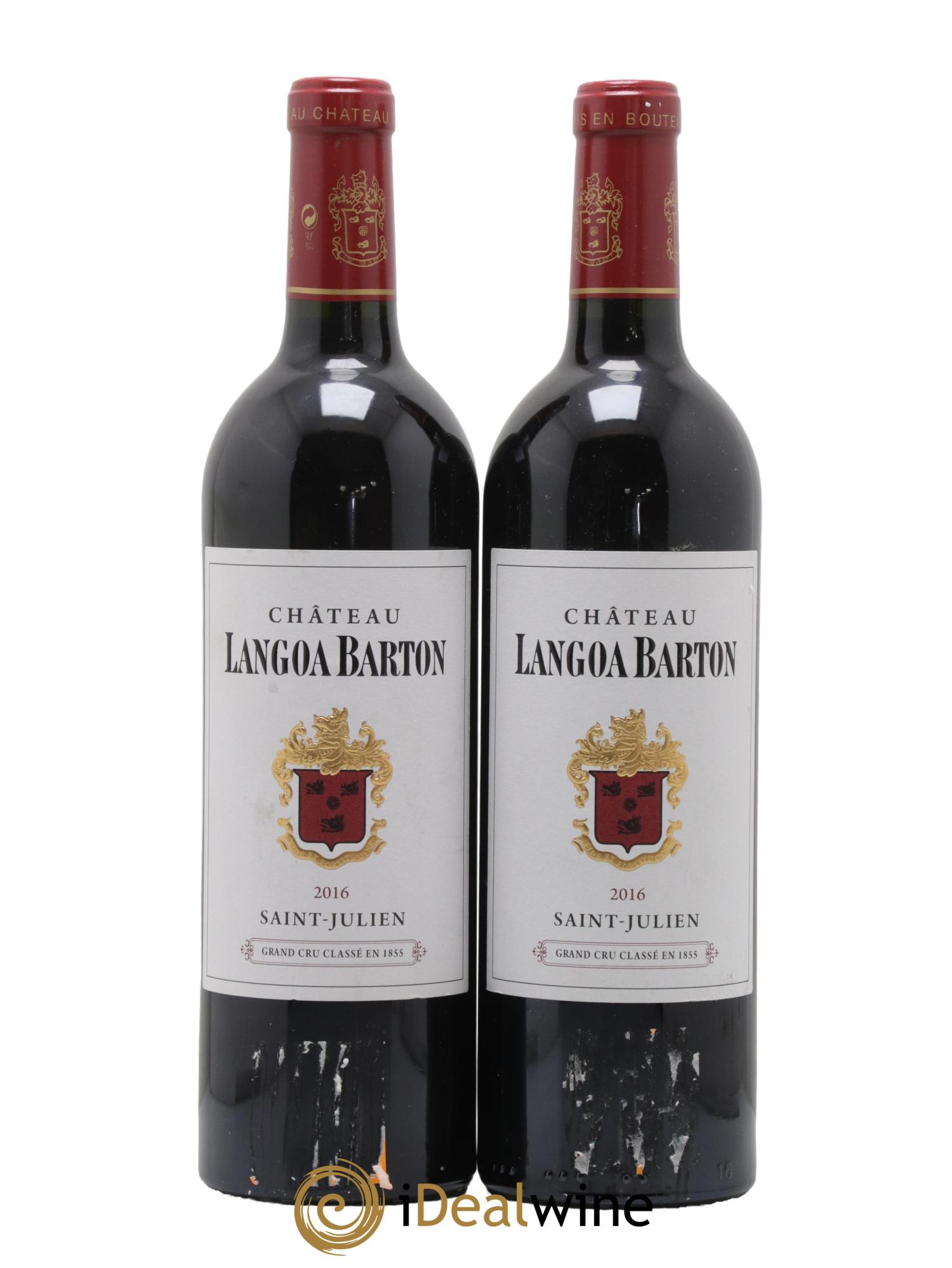 Château Langoa Barton 3ème Grand Cru Classé 2016 - Lot de 2 bouteilles - 0