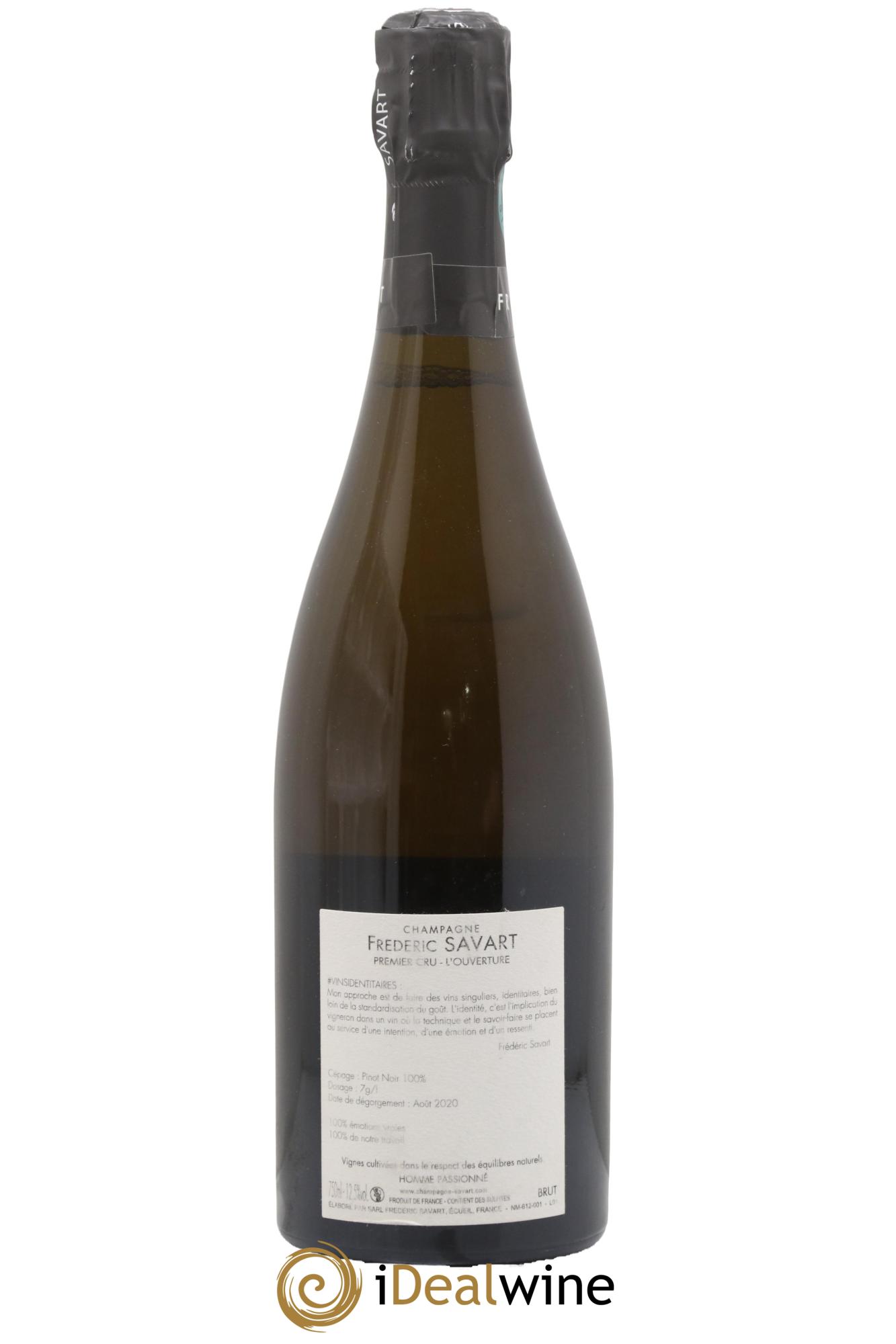 L'Ouverture 1er Cru Brut Savart - Lot de 1 bouteille - 1