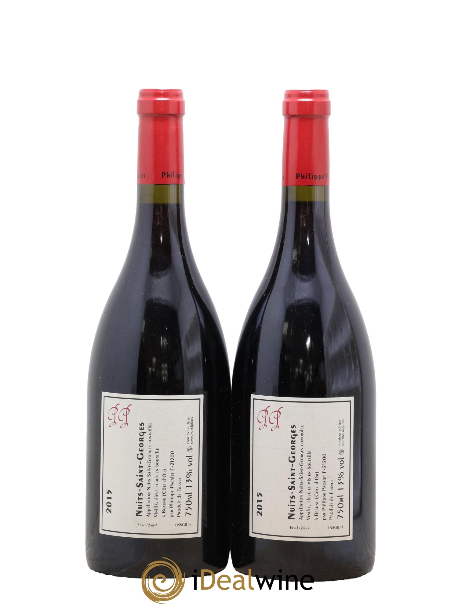 Nuits-Saint-Georges Philippe Pacalet 2015 - Lotto di 2 bottiglie - 1