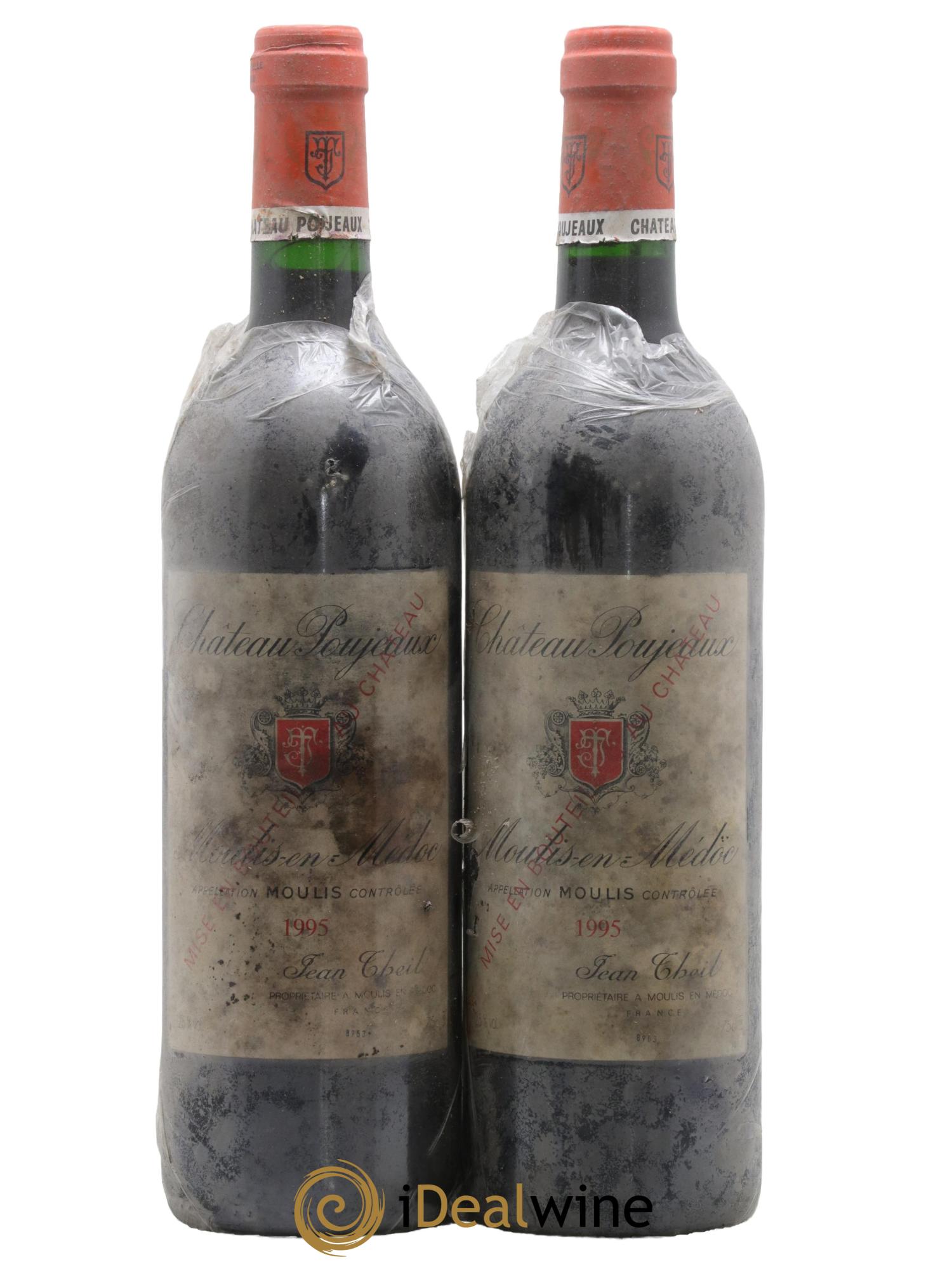 Château Poujeaux 1995 - Posten von 2 Flaschen - 0