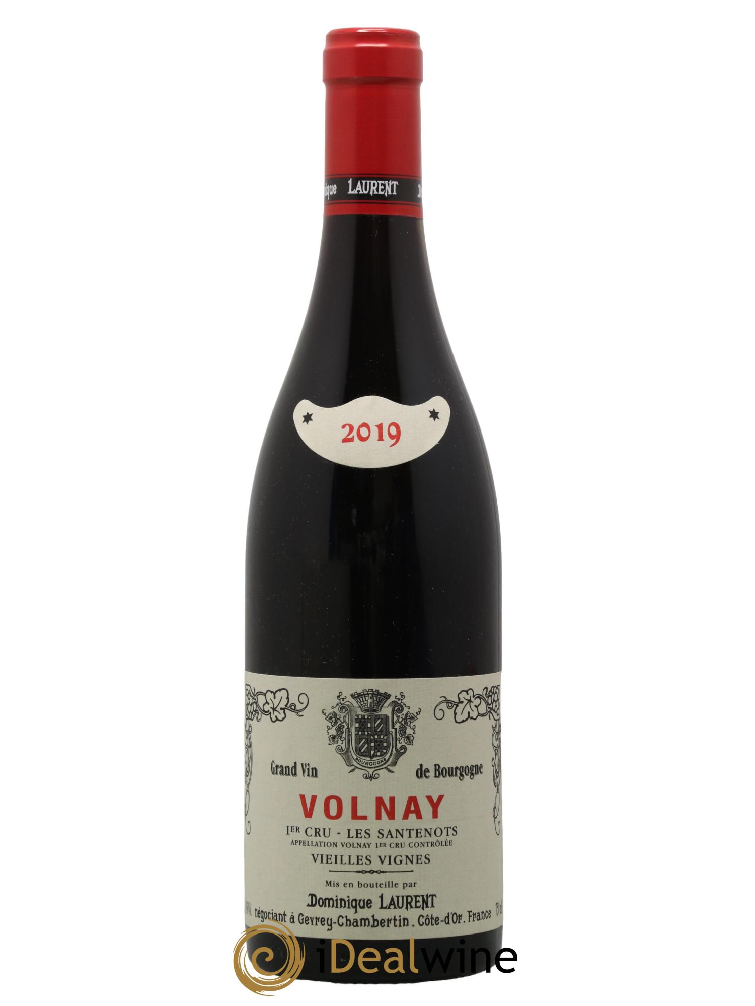 Volnay 1er Cru Les Santenots Vieilles Vignes Dominique Laurent 2019 - Lot de 1 bouteille - 0