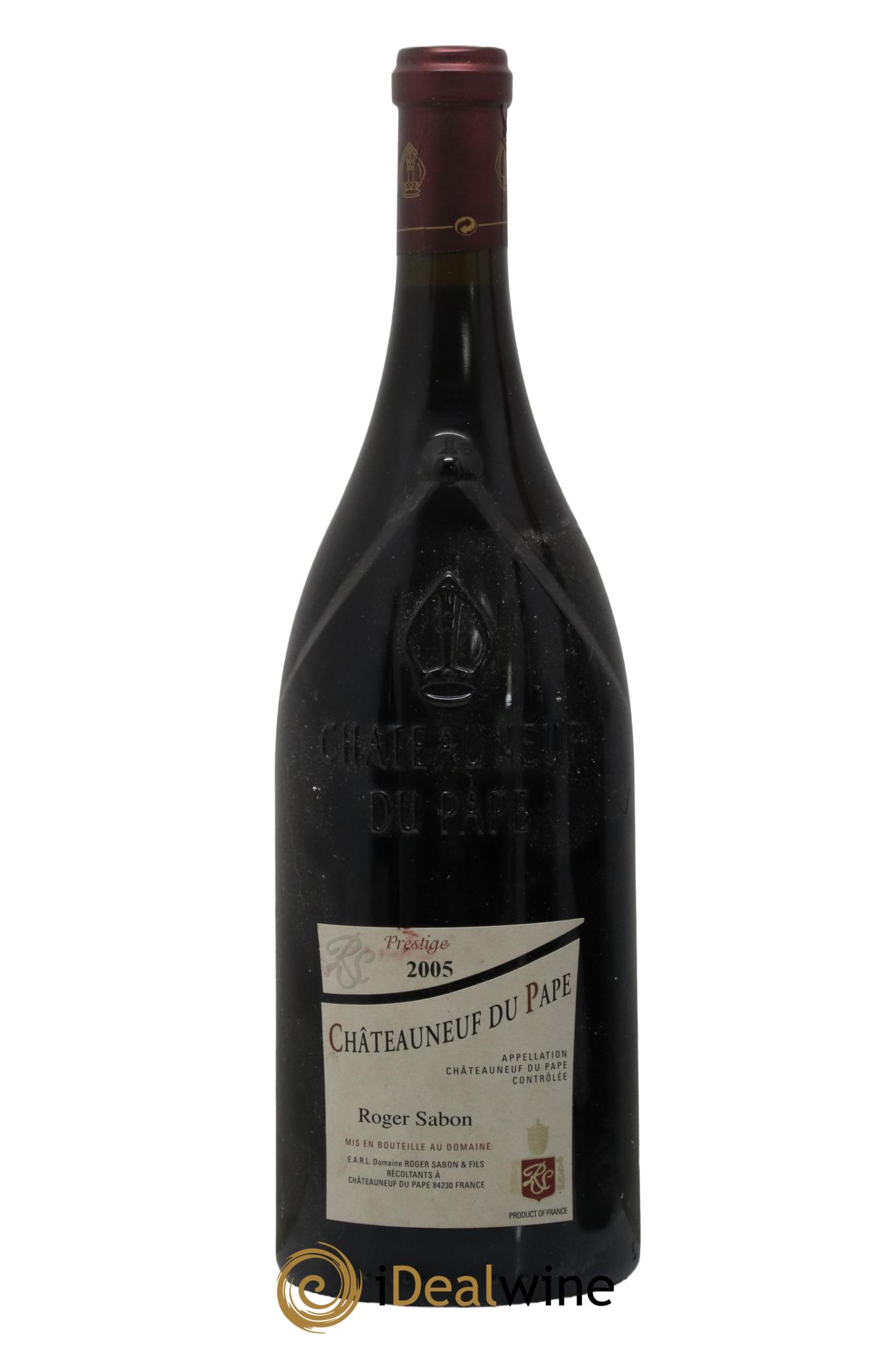 Châteauneuf-du-Pape Cuvée Prestige Roger Sabon (Domaine) 2005 - Lot de 1 magnum - 0