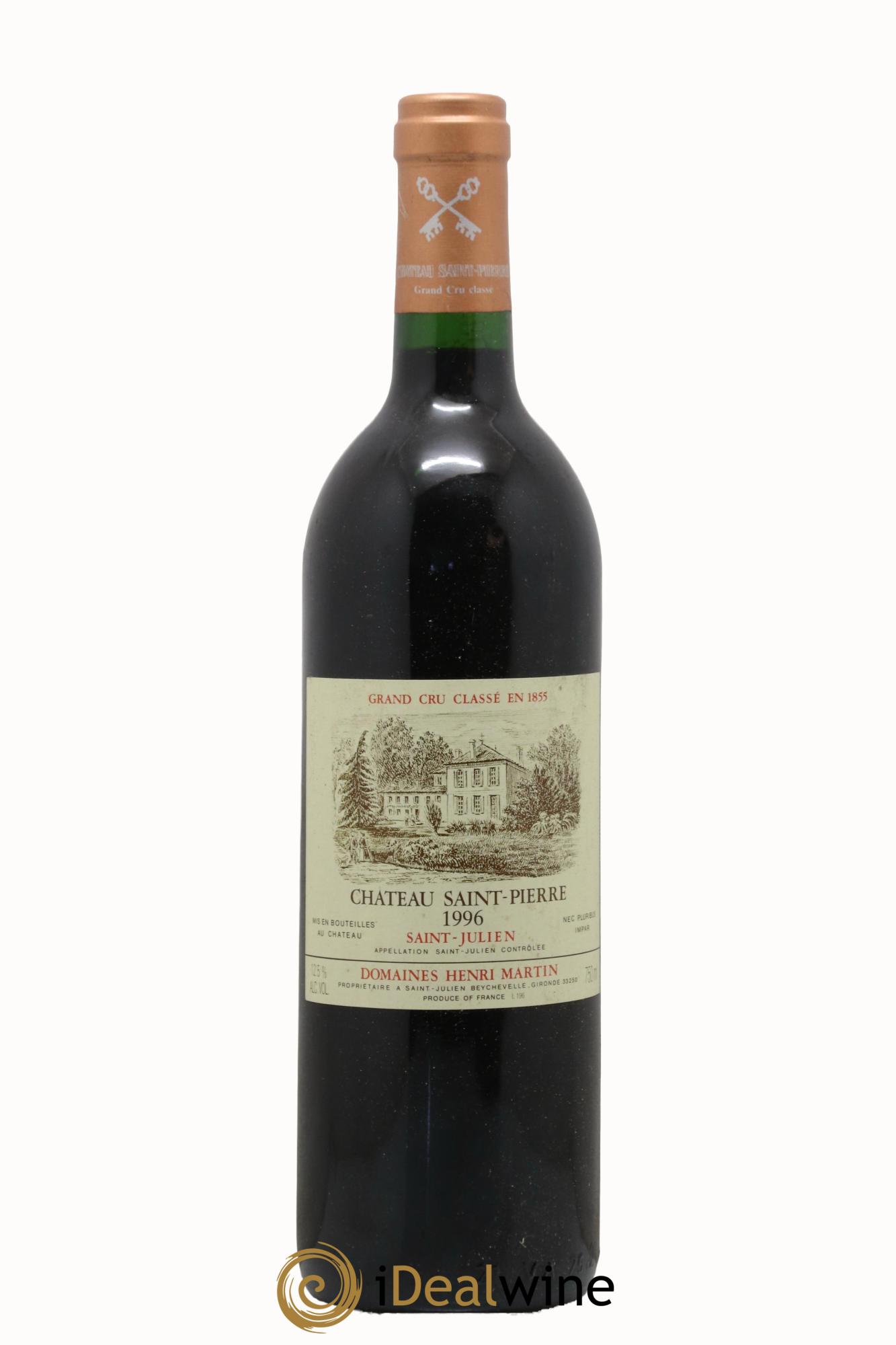 Château Saint-Pierre 4ème Grand Cru Classé 1996 - Lot de 1 bouteille - 0