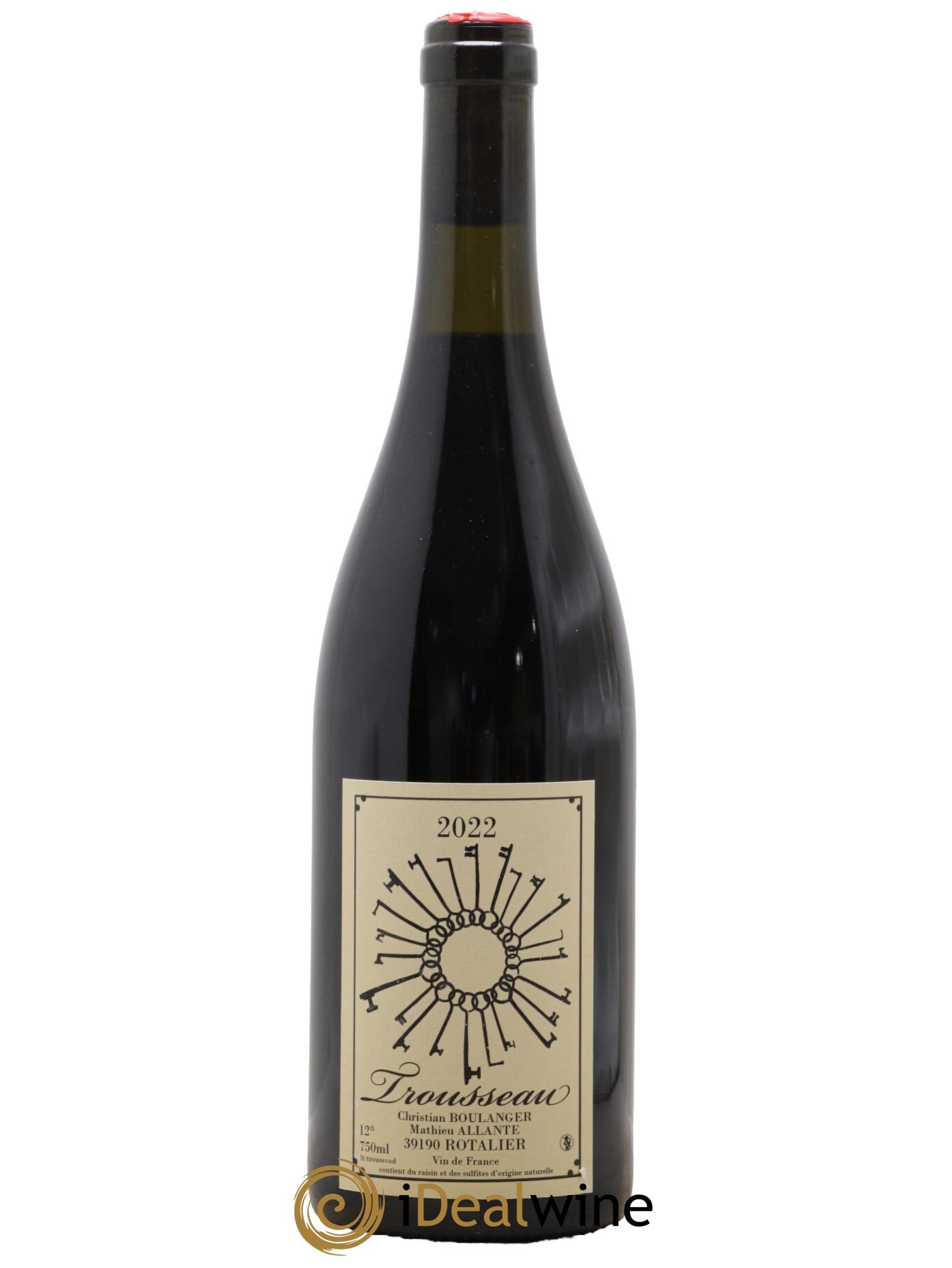 Vin de France Trousseau Domaine Allante Boulanger 2022 - Lot de 1 bouteille - 0