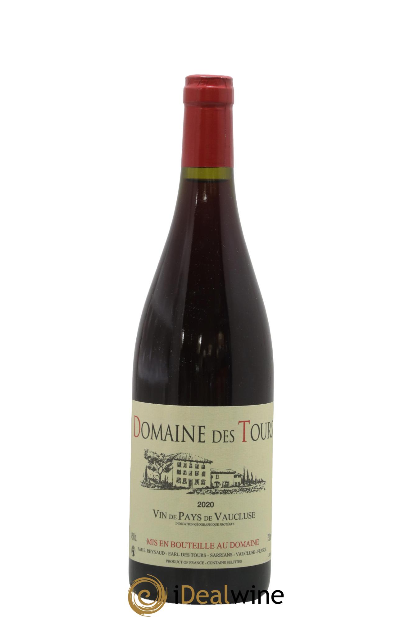 Vaucluse (Vin de Pays de Vaucluse) Domaine des Tours Emmanuel Reynaud 2020 - Lot de 1 bouteille - 0