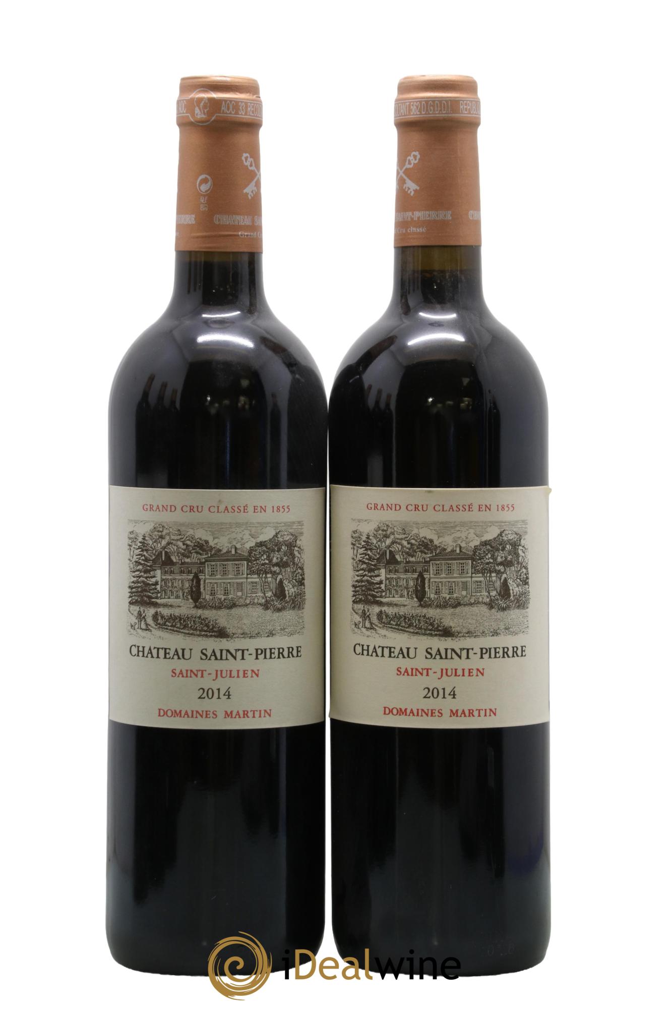 Château Saint-Pierre 4ème Grand Cru Classé 2014 - Lot de 2 bouteilles - 0