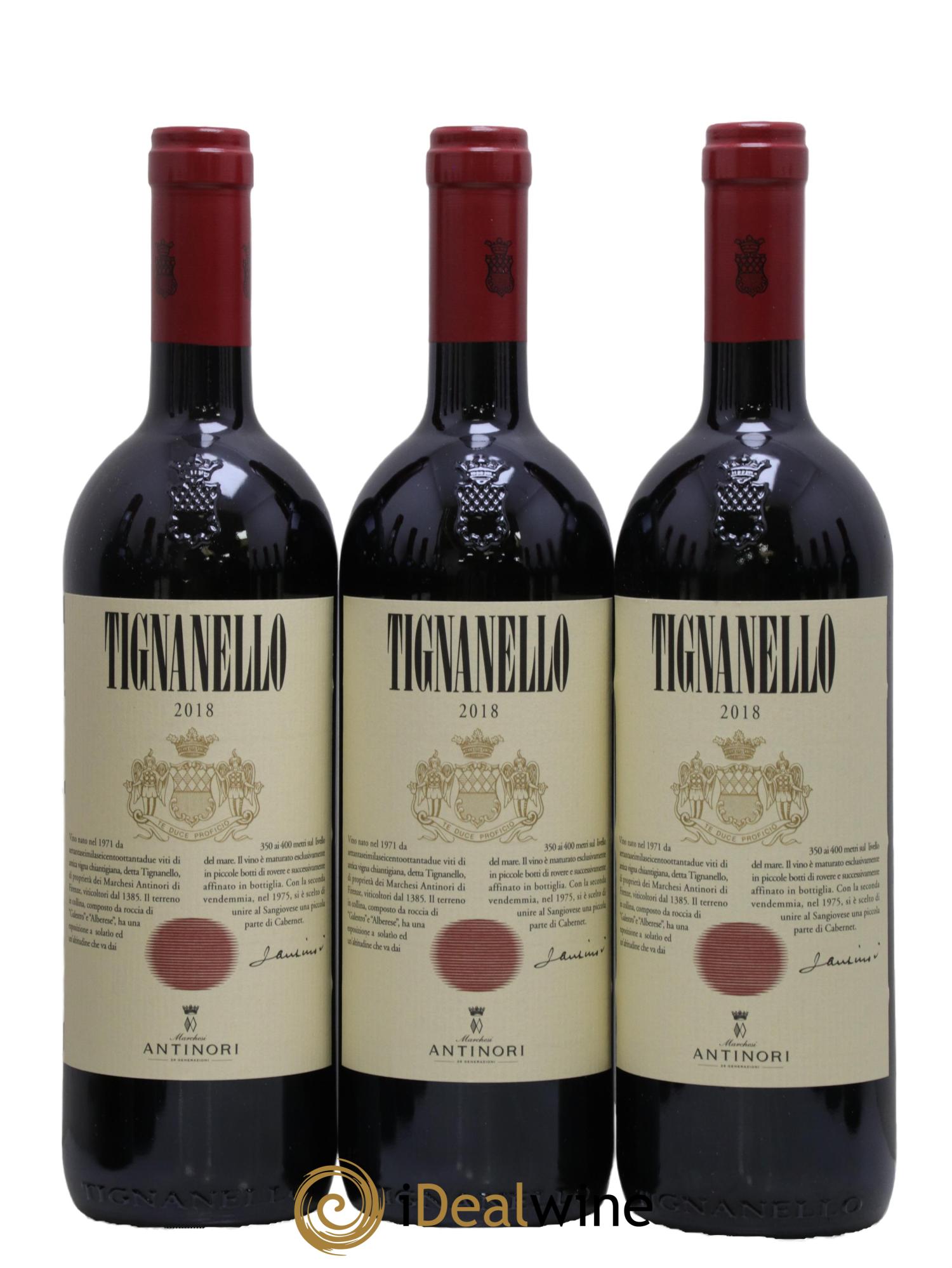 Toscana IGT Tignanello Tenuta Tignanello - Marchesi Antinori 2018 - Lotto di 12 bottiglie - 1