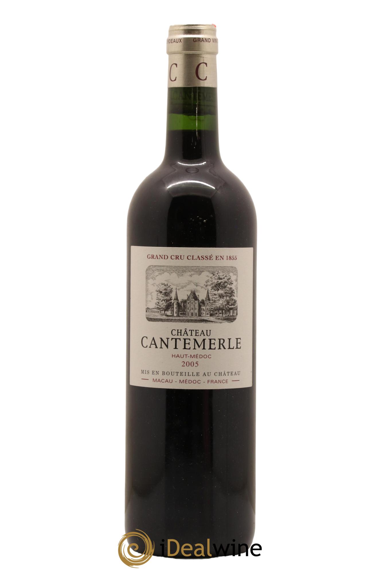 Château Cantemerle 5ème Grand Cru Classé 2005 - Lot de 1 bouteille - 0