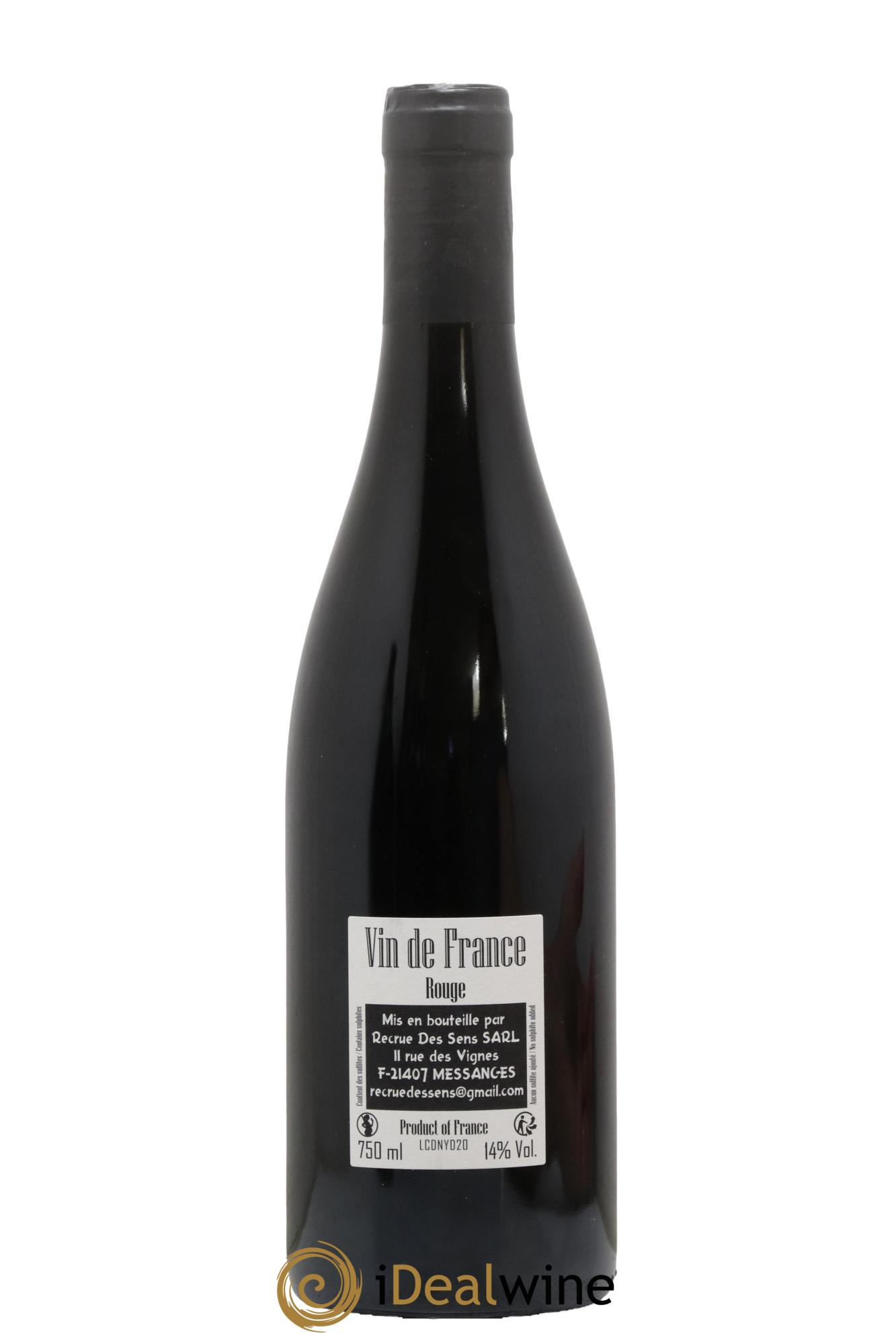 Vin de France CDN Yann Durieux - Recrue des Sens 2020 - Lot of 1 bottle - 1