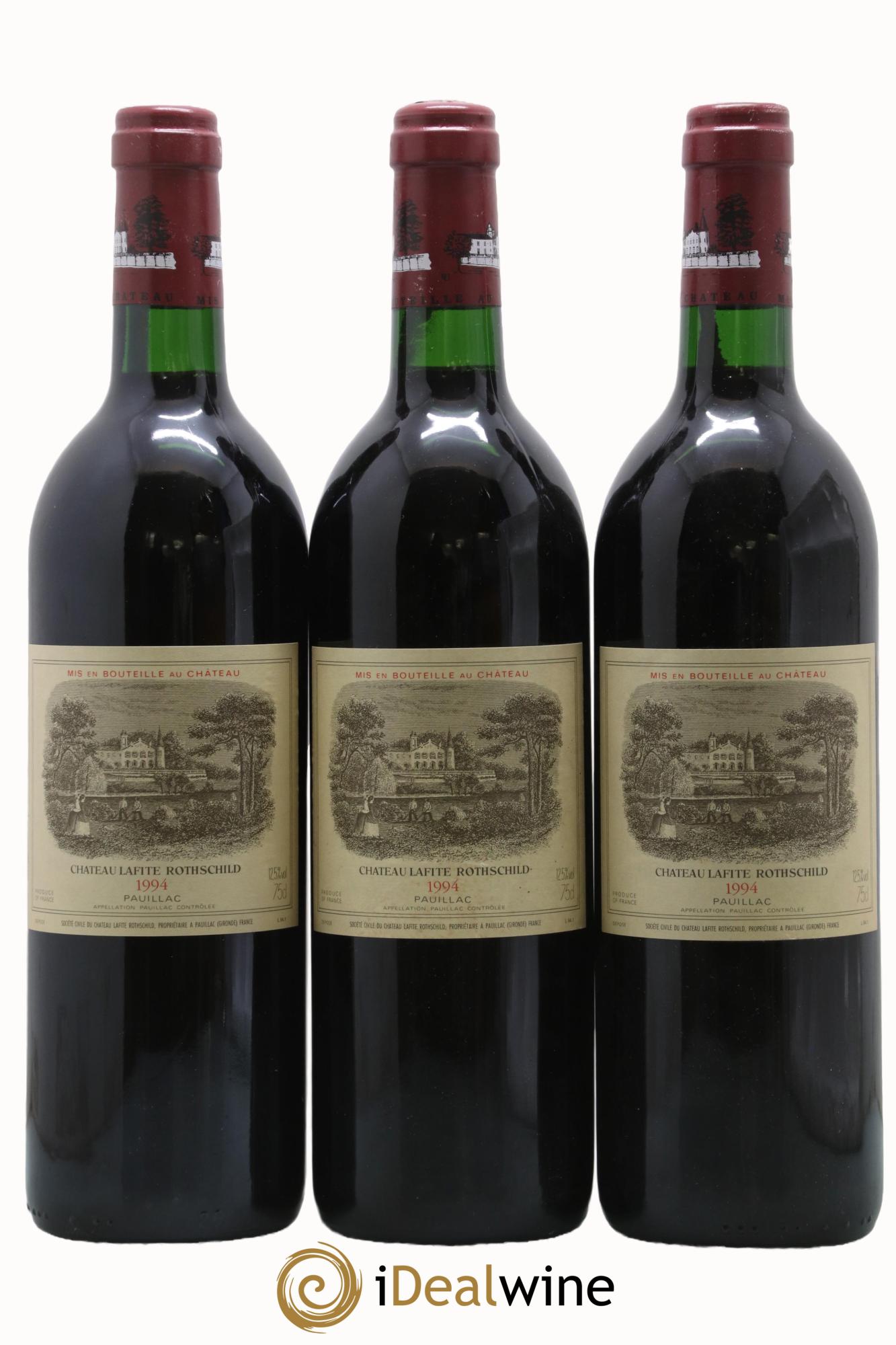 Château Lafite Rothschild 1er Grand Cru Classé 1994 - Lot de 3 bouteilles - 0