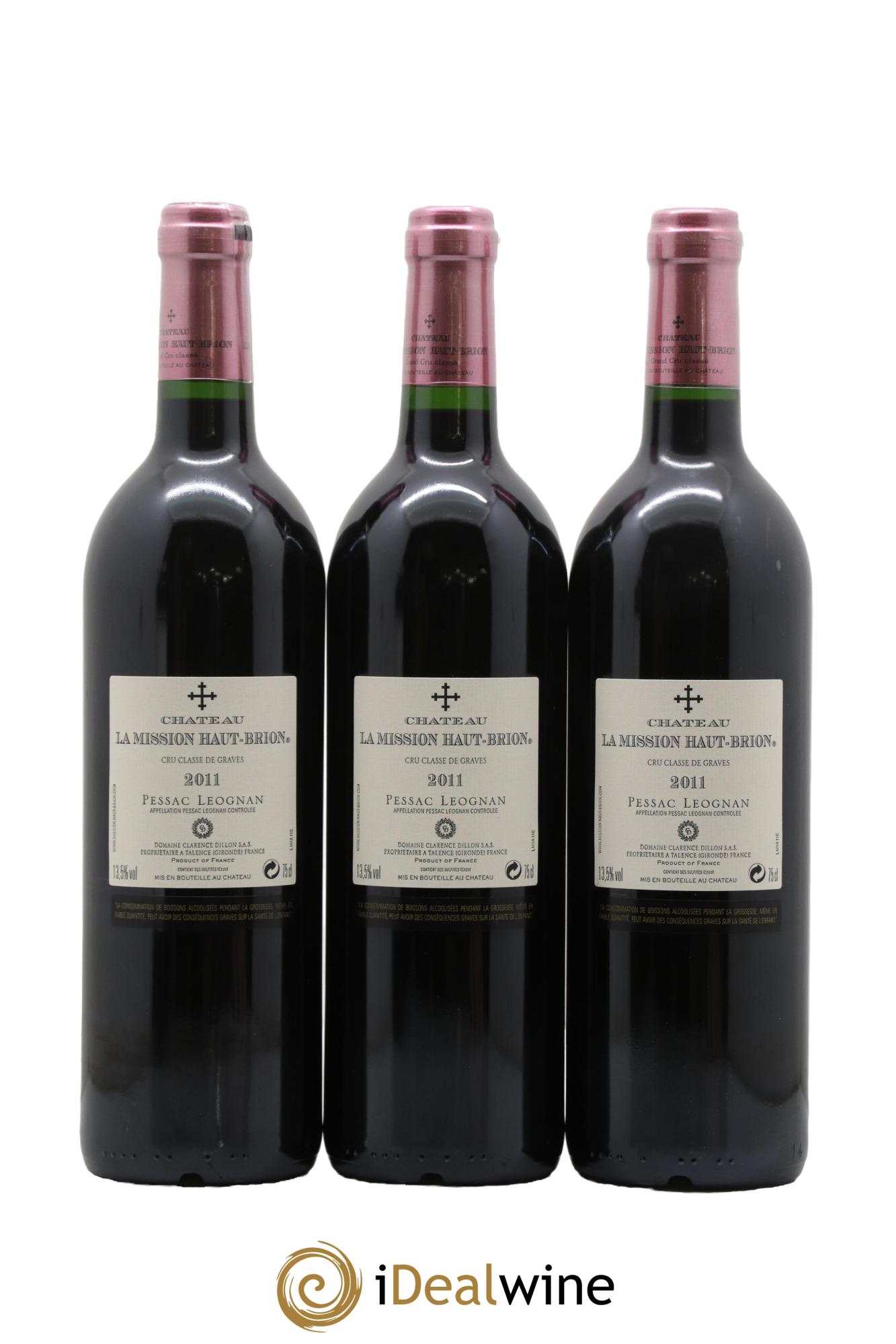 Château la Mission Haut-Brion Cru Classé de Graves  2011 - Posten von 6 Flaschen - 4