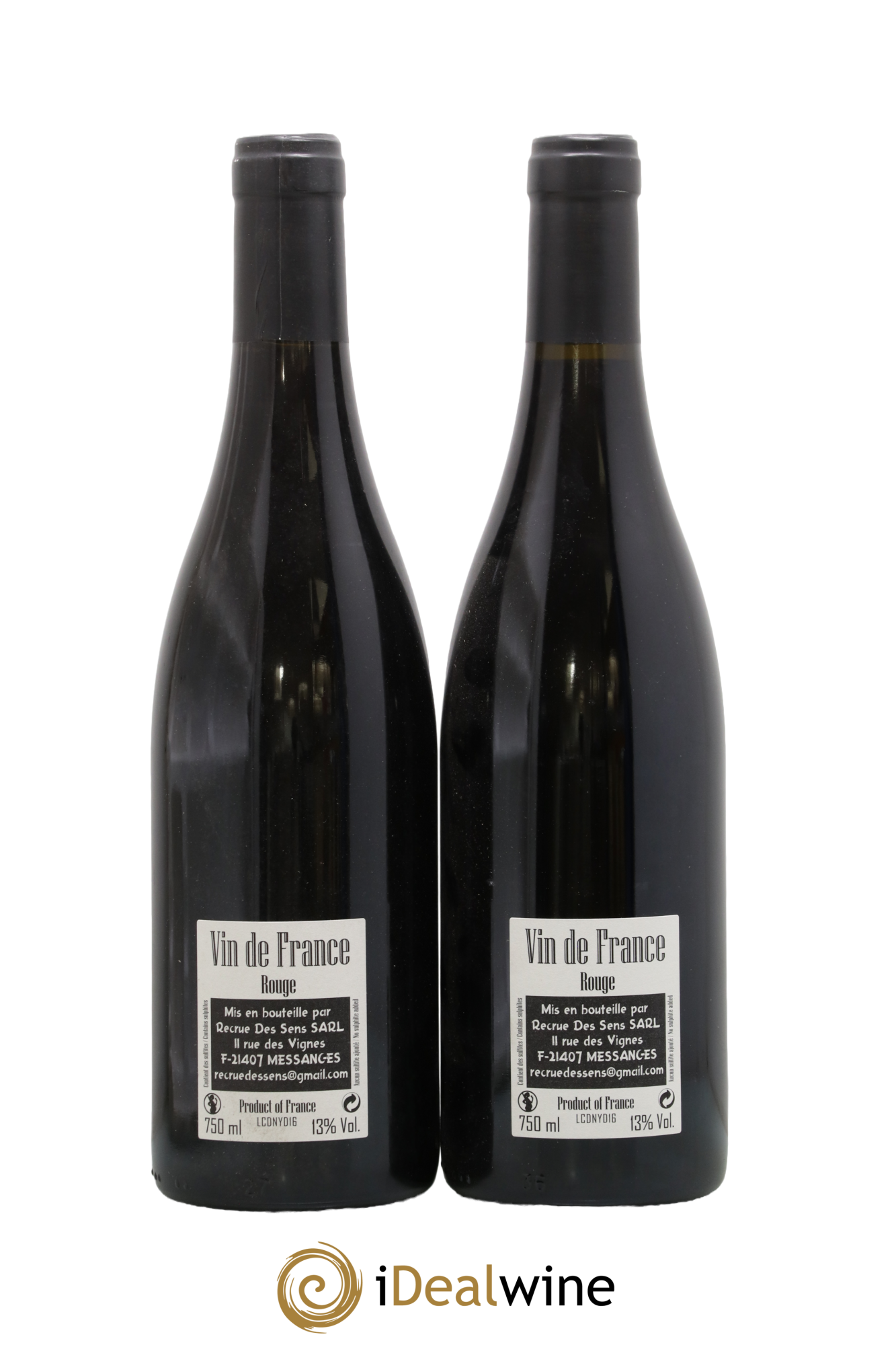 Vin de France CDN Yann Durieux - Recrue des Sens 2016 - Posten von 2 Flaschen - 1