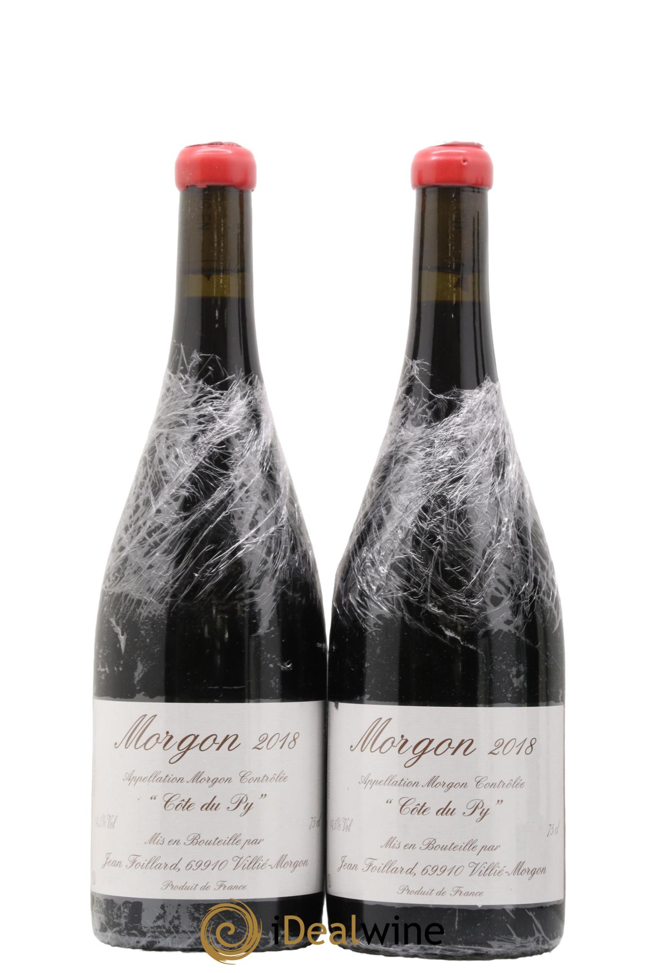 Morgon Côte du Py Jean Foillard 2018 - Lot de 2 bouteilles - 0