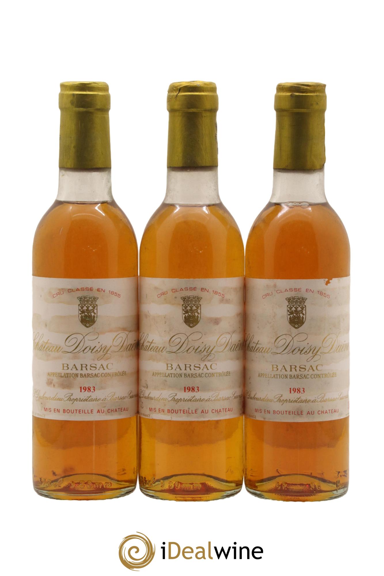 Château Doisy Daëne 2ème Grand Cru Classé 1983 - Posten von 3 Demi-Flaschen - 0