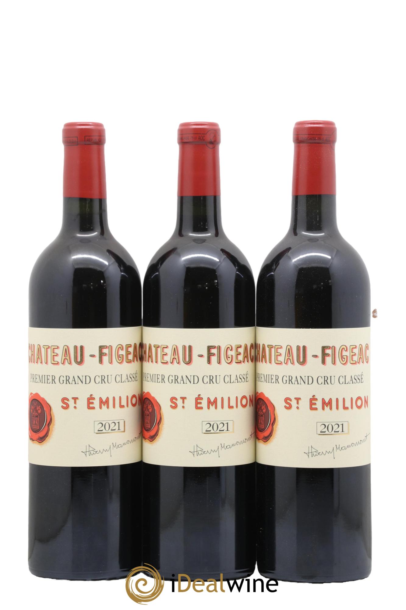 Château Figeac 1er Grand Cru Classé A 2021 - Lot de 3 bouteilles - 0