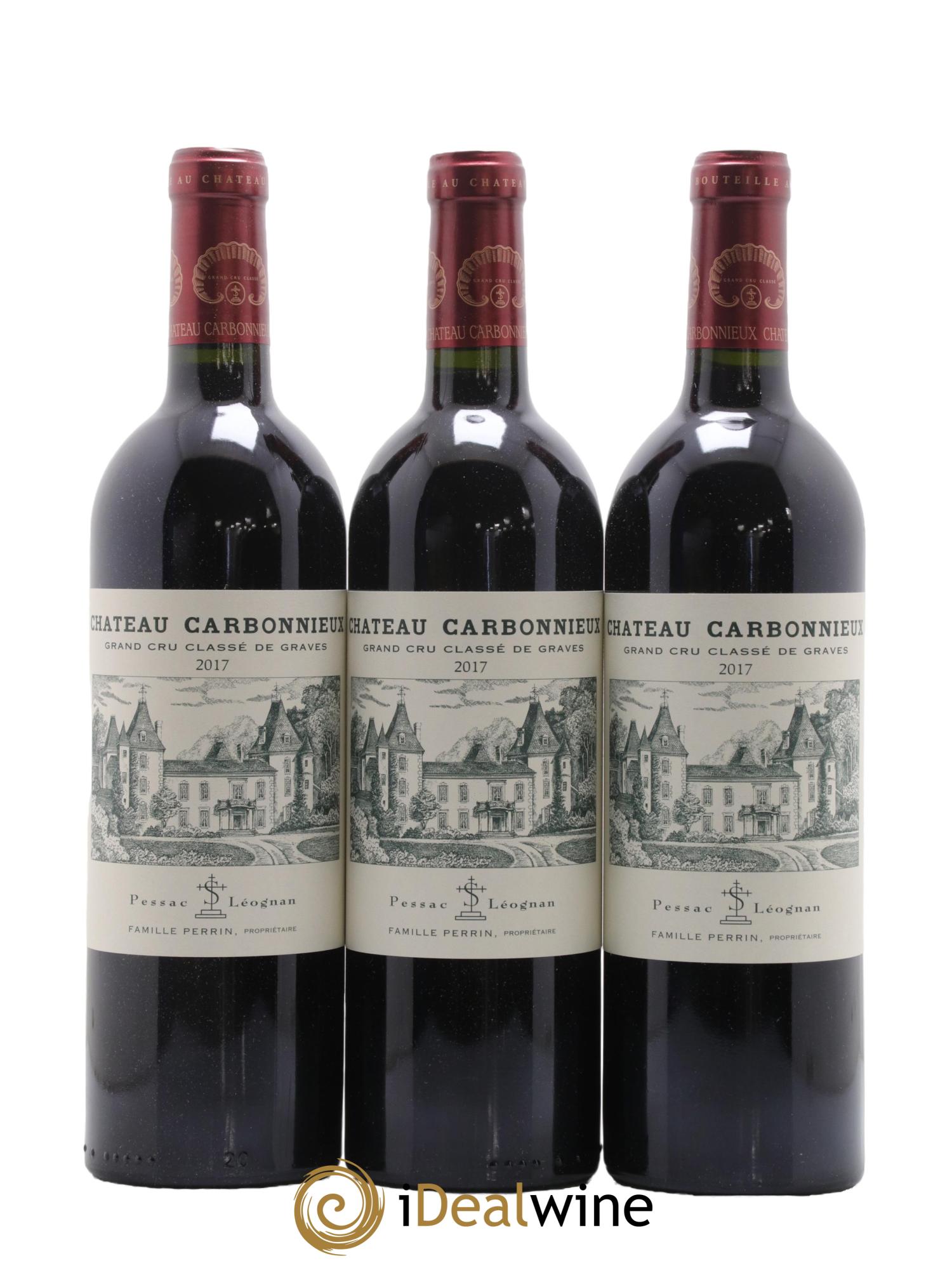 Château Carbonnieux Cru Classé de Graves 2017 - Lot de 3 bouteilles - 0