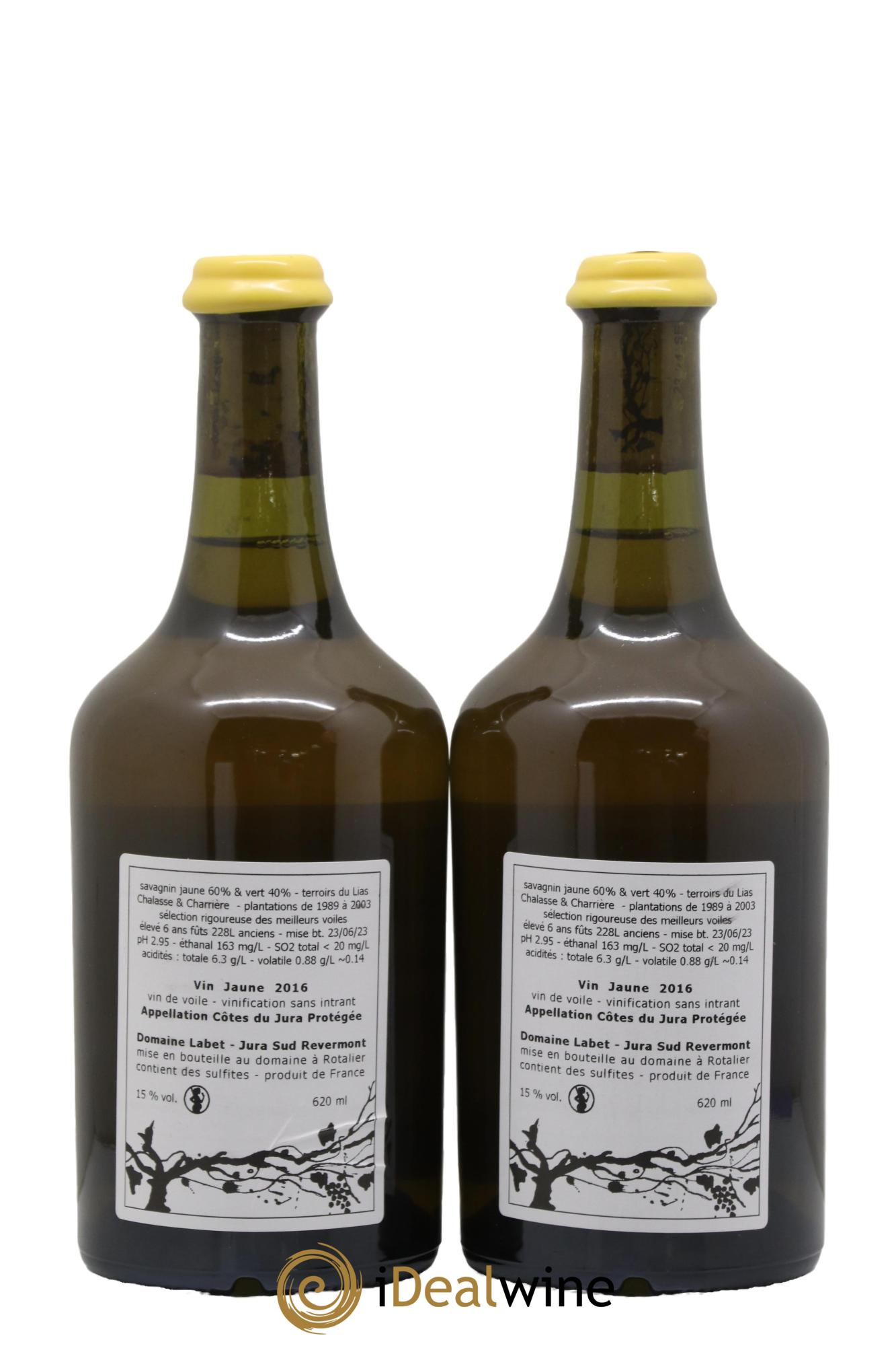 Côtes du Jura Vin Jaune Romain - Julien - Charline Labet 2016 - Lot de 2 clavelins - 1