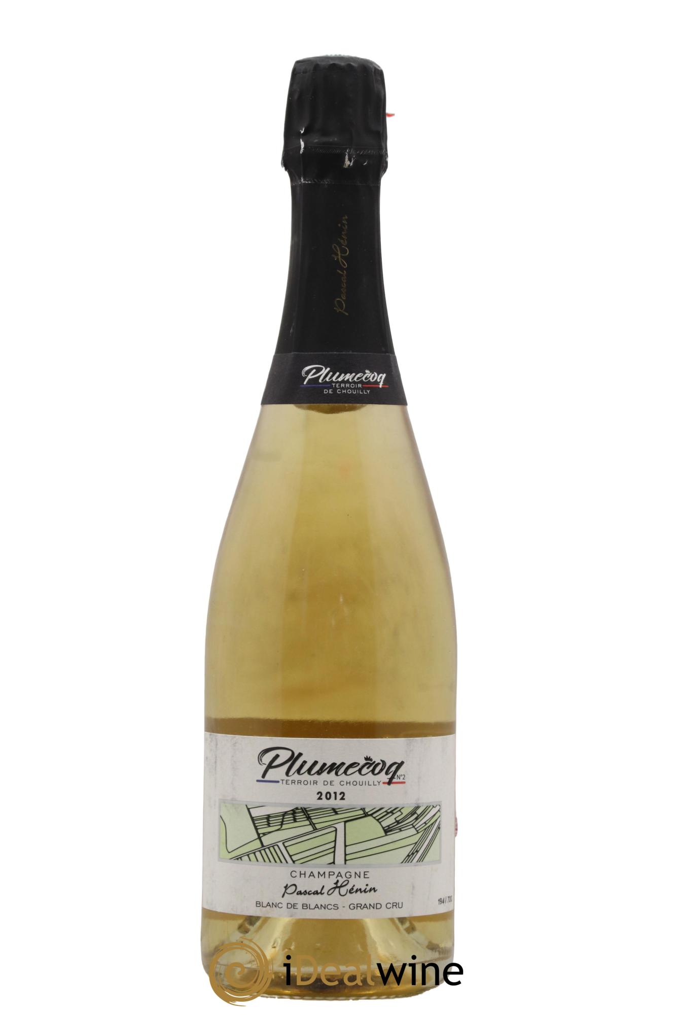 Champagne Grand Cru Brut Nature Plumecoq Maison Pascal Hénin 2012 - Lot de 1 bouteille - 0