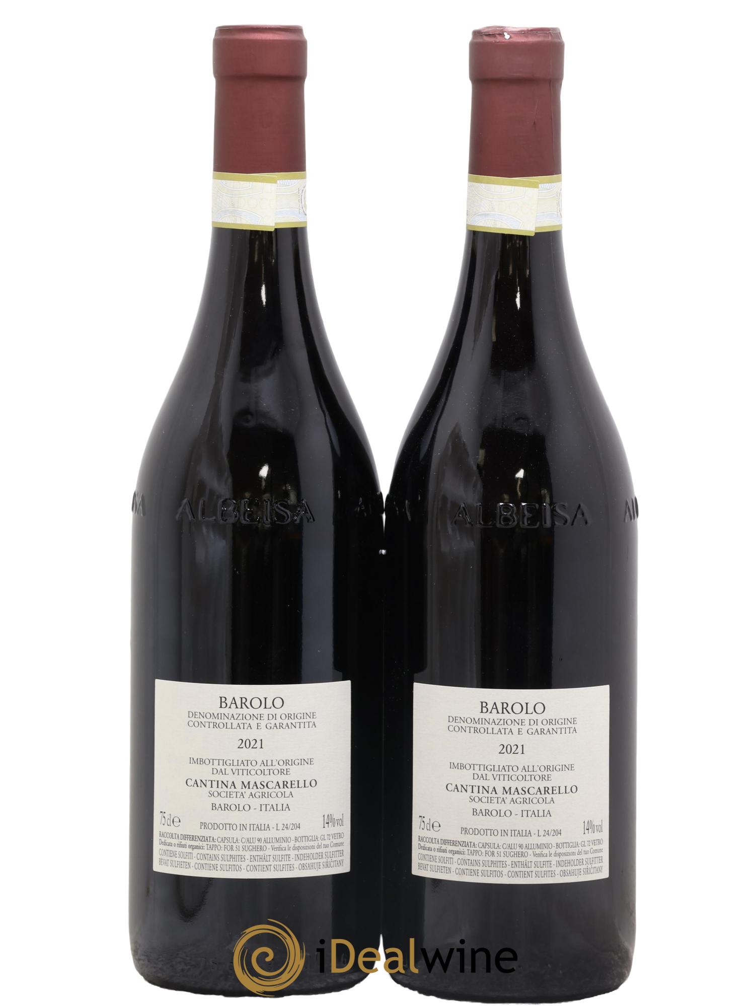 Barolo DOCG Bartolo Mascarello 2021 - Posten von 2 Flaschen - 1