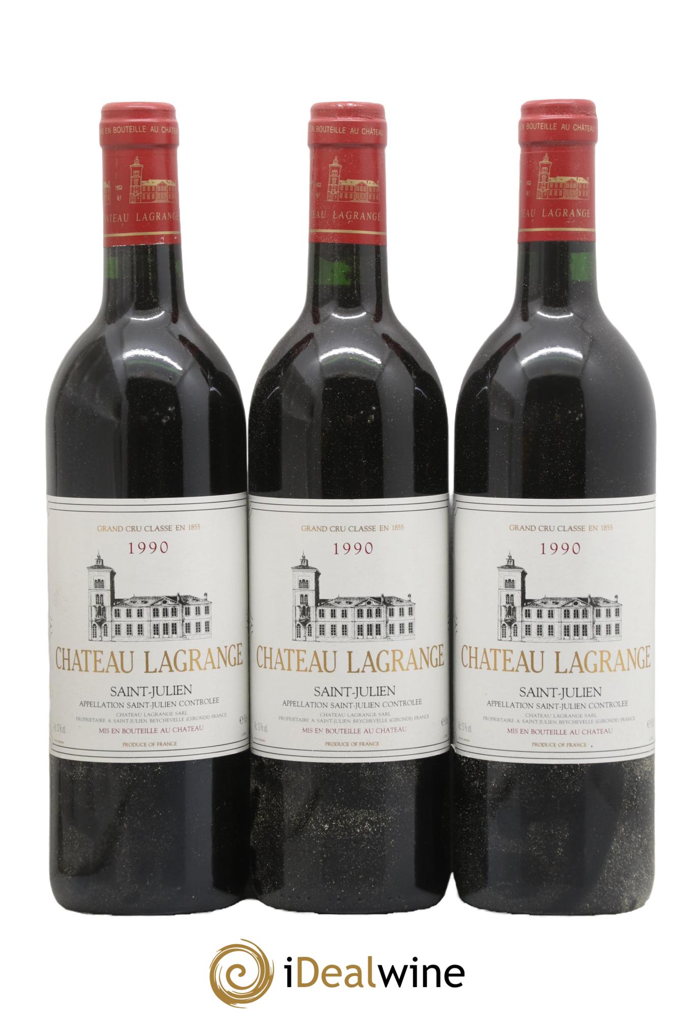 Château Lagrange 3ème Grand Cru Classé 1990 - Lot of 3 bottles - 0