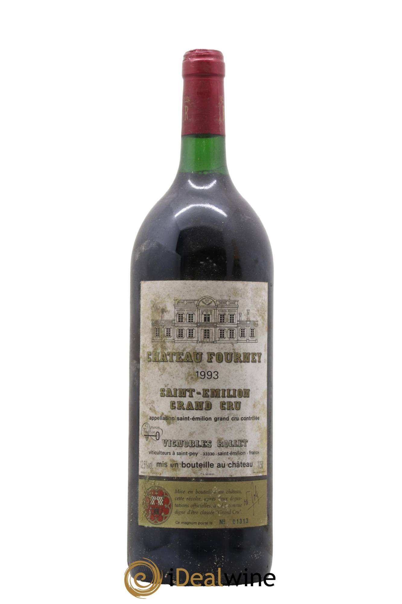 Saint-Émilion Grand Cru Chateau Fourney 1993 - Lot de 1 magnum - 0